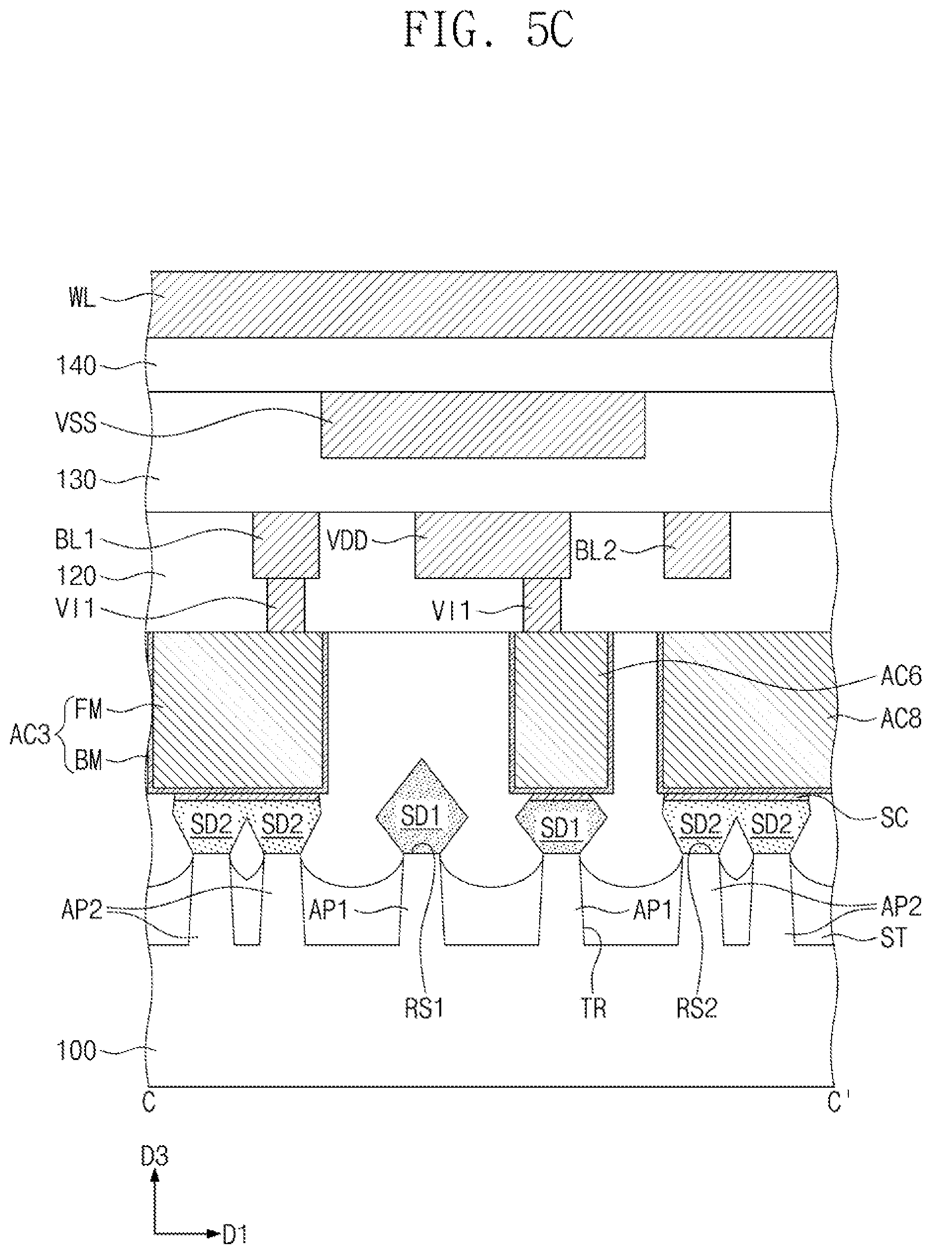 Patent US11832430 Figure 7 – Semiconductor device