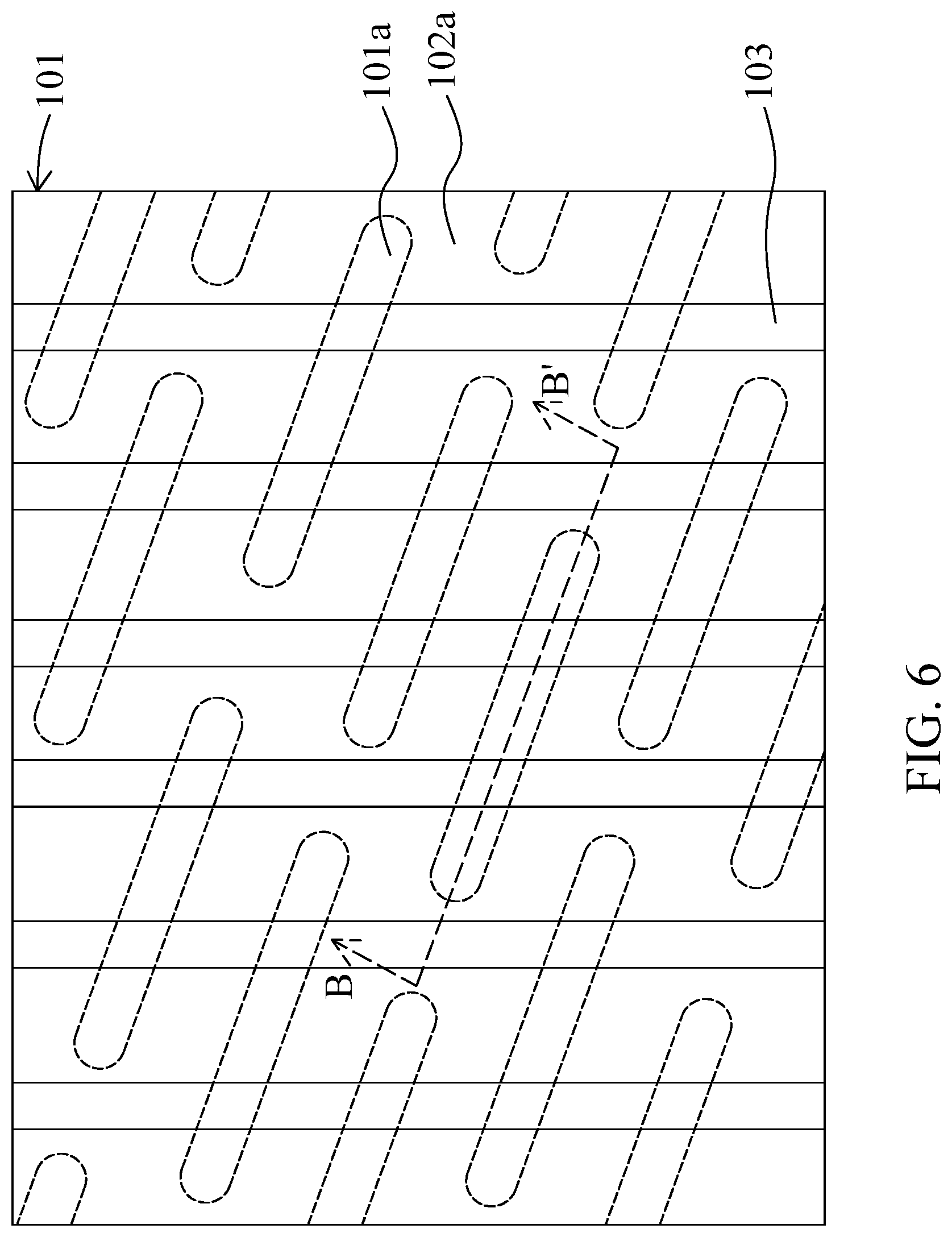 Patent US11832432 Figure 6 – Method of manufacturing memory device having word lines with reduced leakage