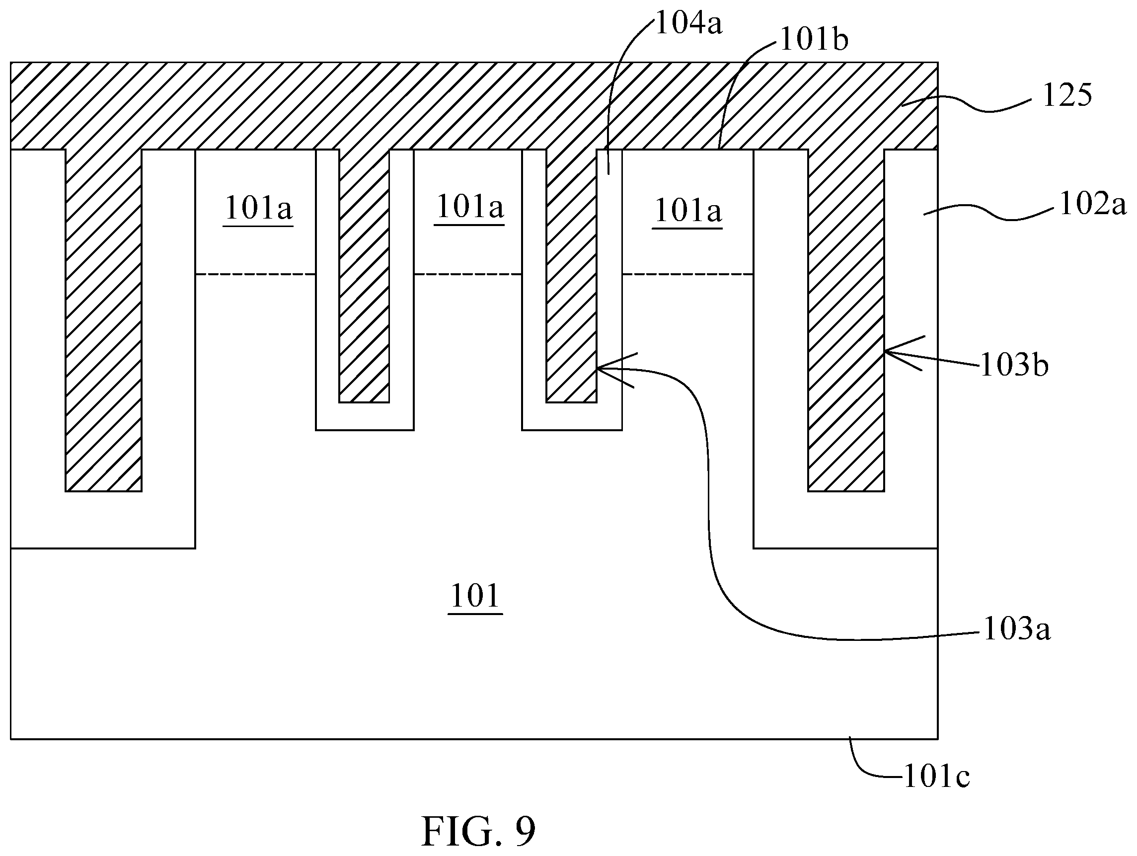 Patent US11832432 Figure 9 – Method of manufacturing memory device having word lines with reduced leakage