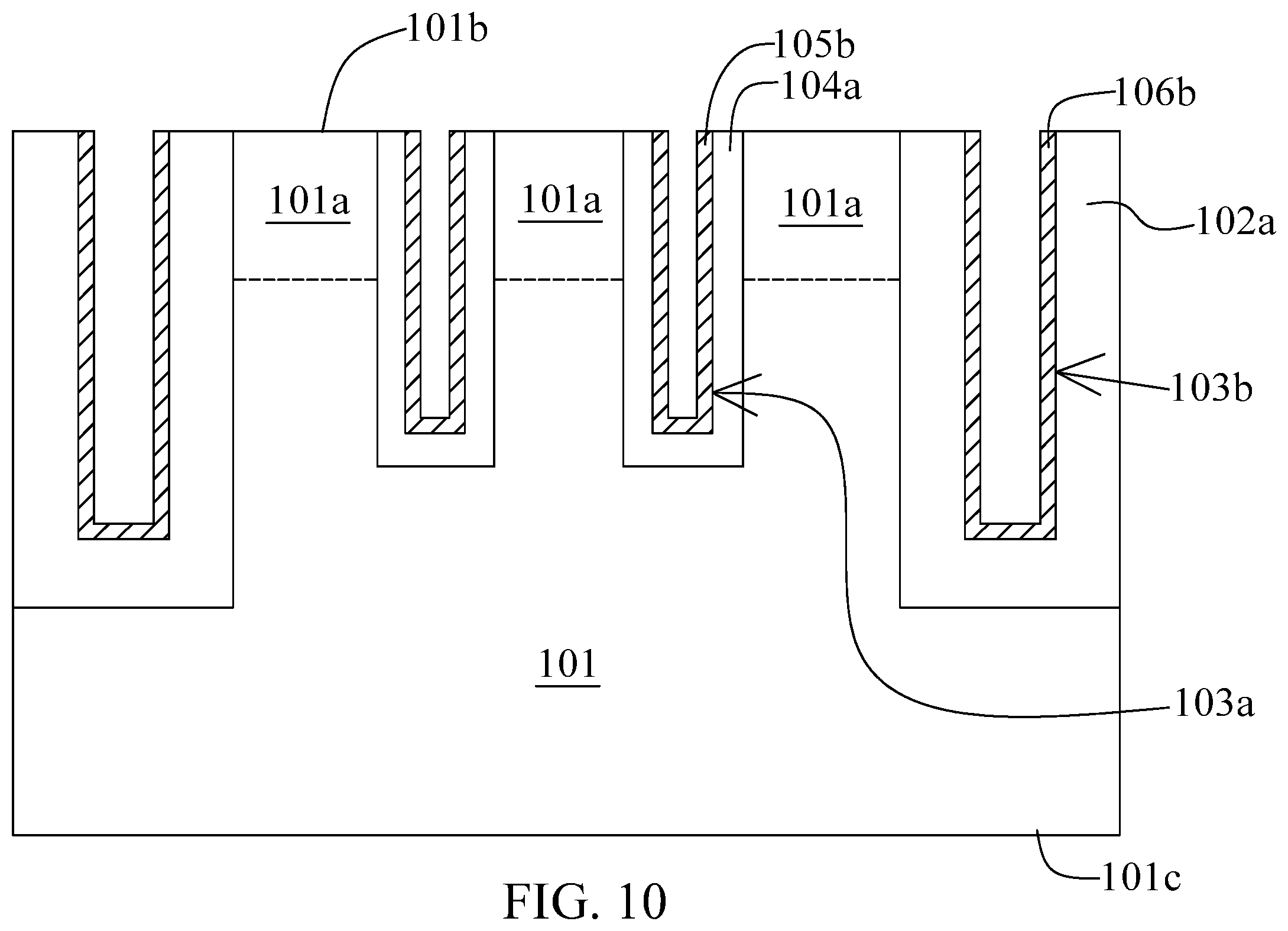 Patent US11832432 Figure 10 – Method of manufacturing memory device having word lines with reduced leakage