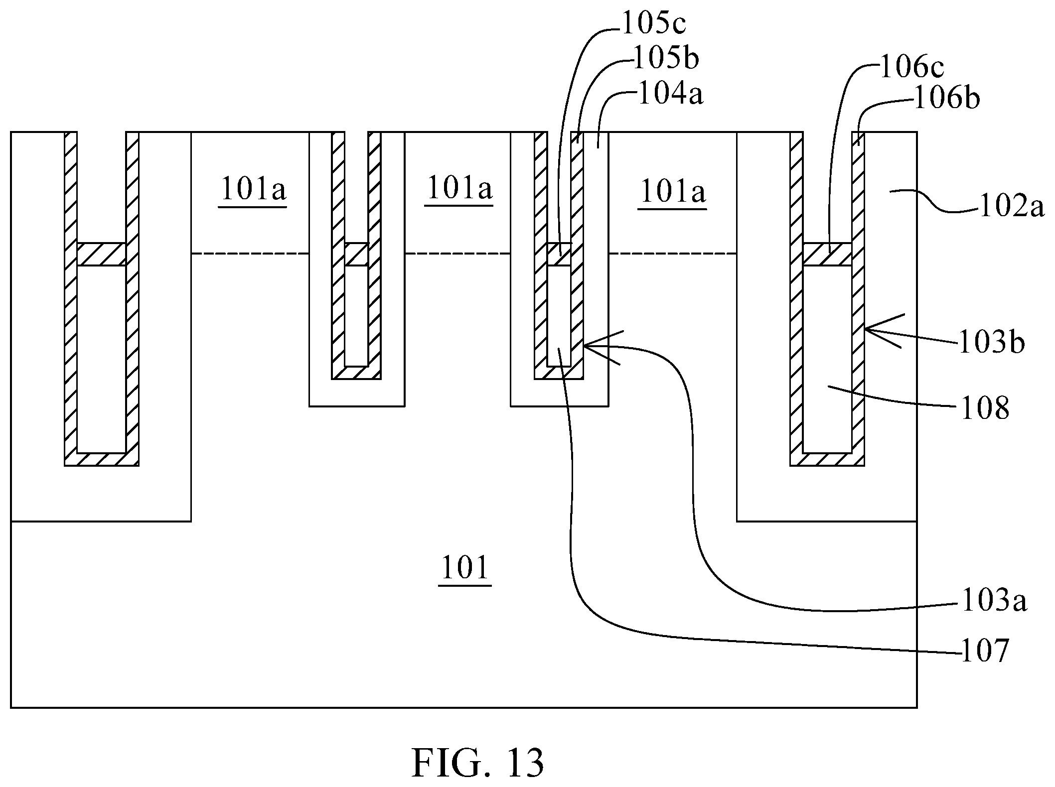 Patent US11832432 Figure 13 – Method of manufacturing memory device having word lines with reduced leakage
