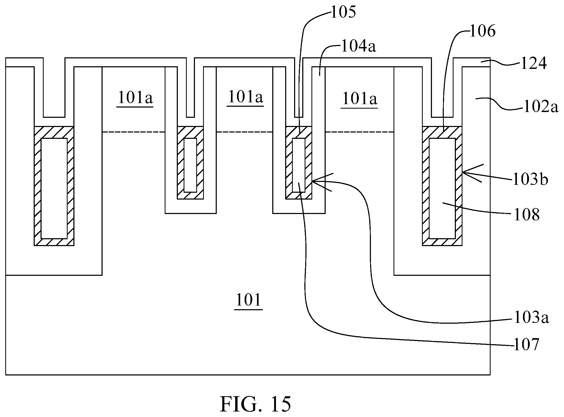 Patent US11832432 Figure 15 – Method of manufacturing memory device having word lines with reduced leakage
