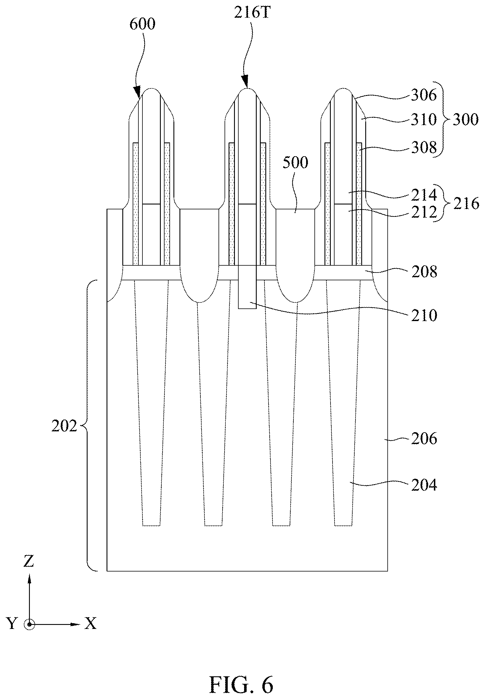Patent US11832435 Figure 6 – Semiconductor device and method of fabricating the same