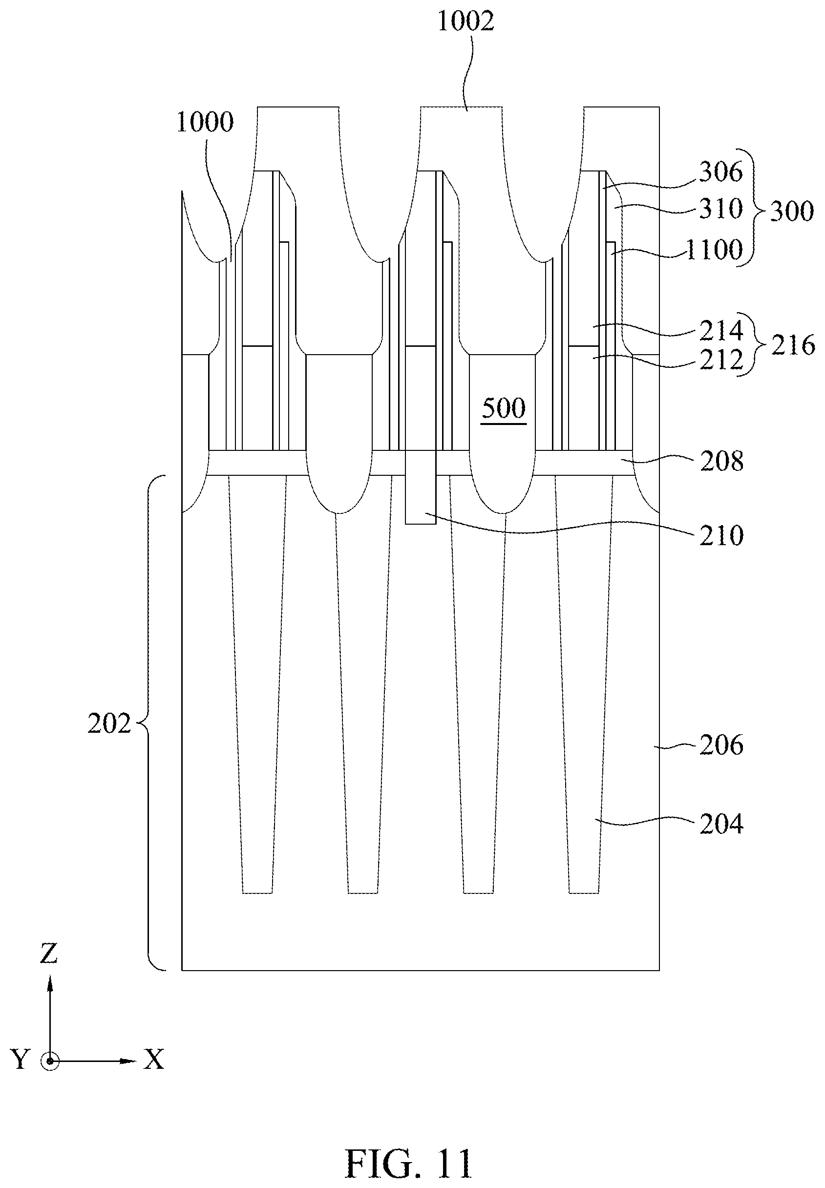 Patent US11832435 Figure 12 – Semiconductor device and method of fabricating the same