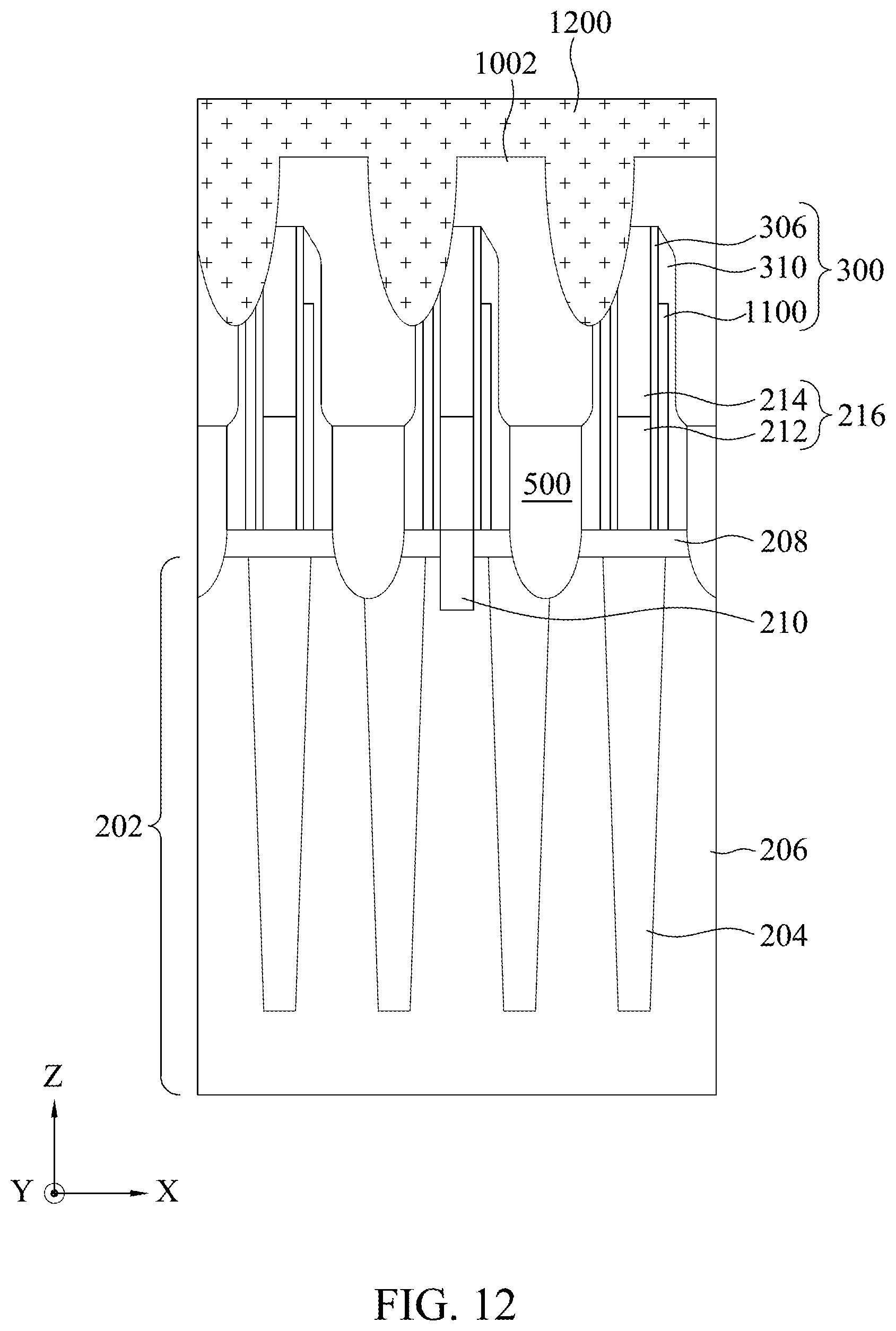 Patent US11832435 Figure 13 – Semiconductor device and method of fabricating the same