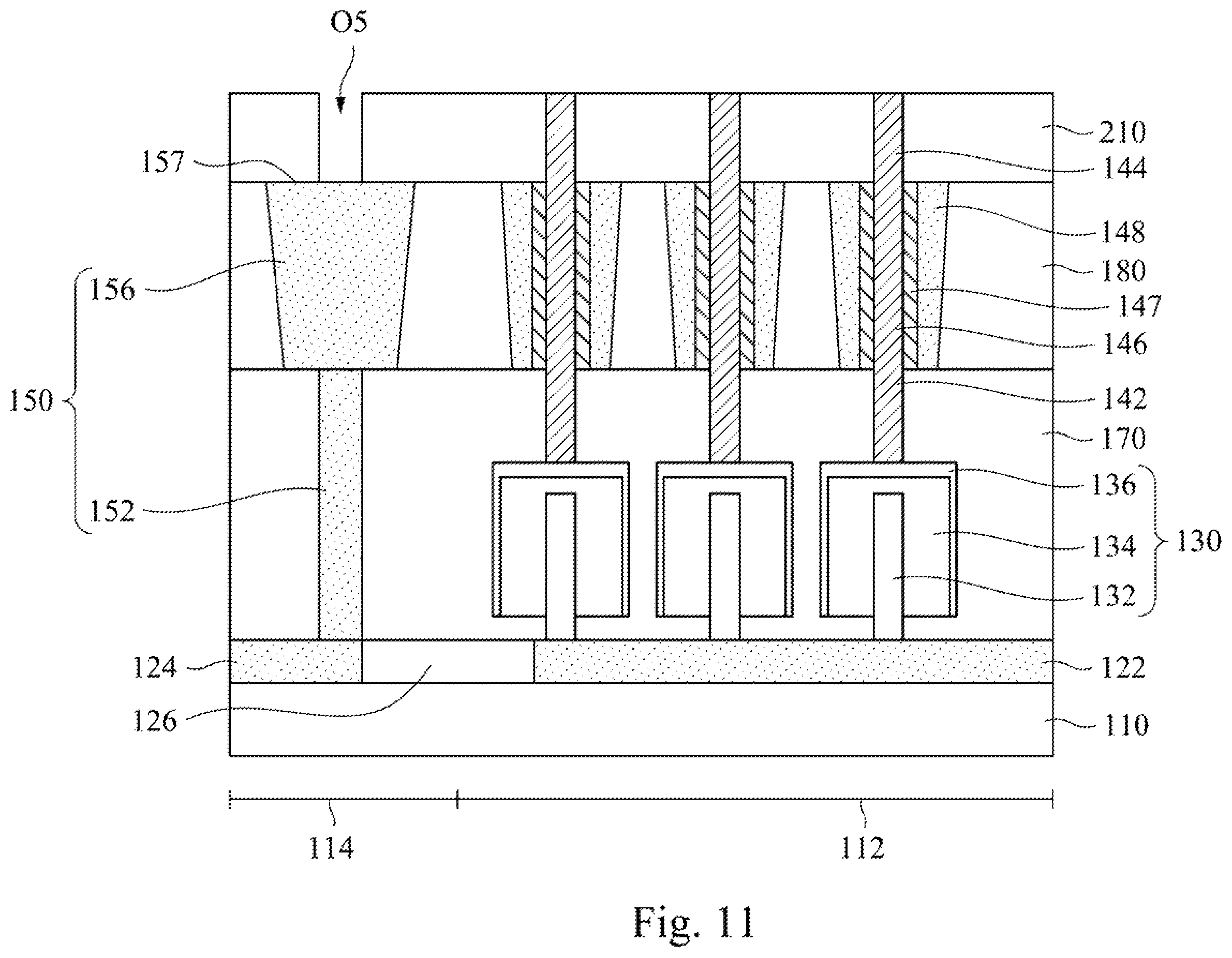 Patent US11832440 Figure 11 – Method of forming memory device