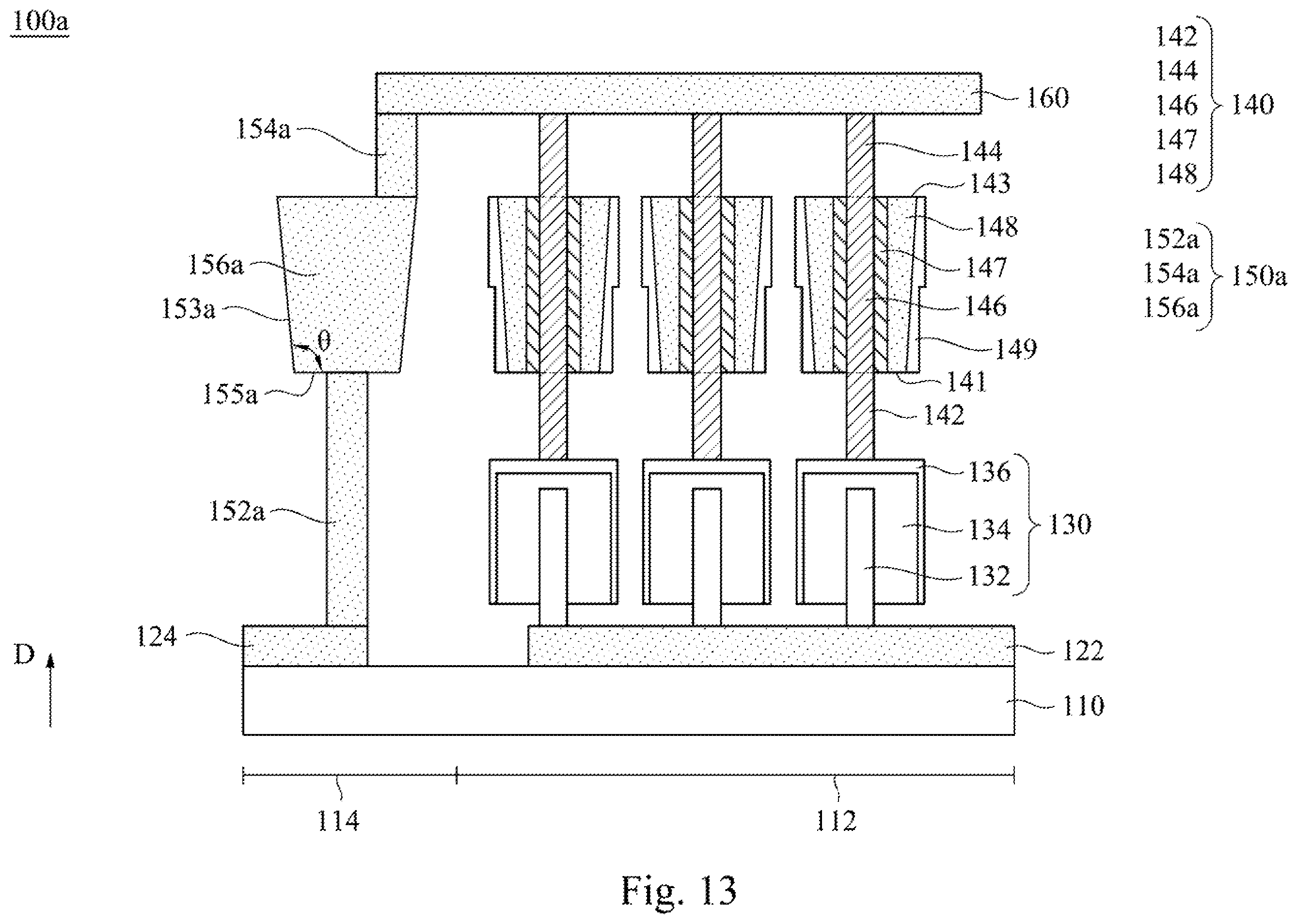 Patent US11832440 Figure 13 – Method of forming memory device