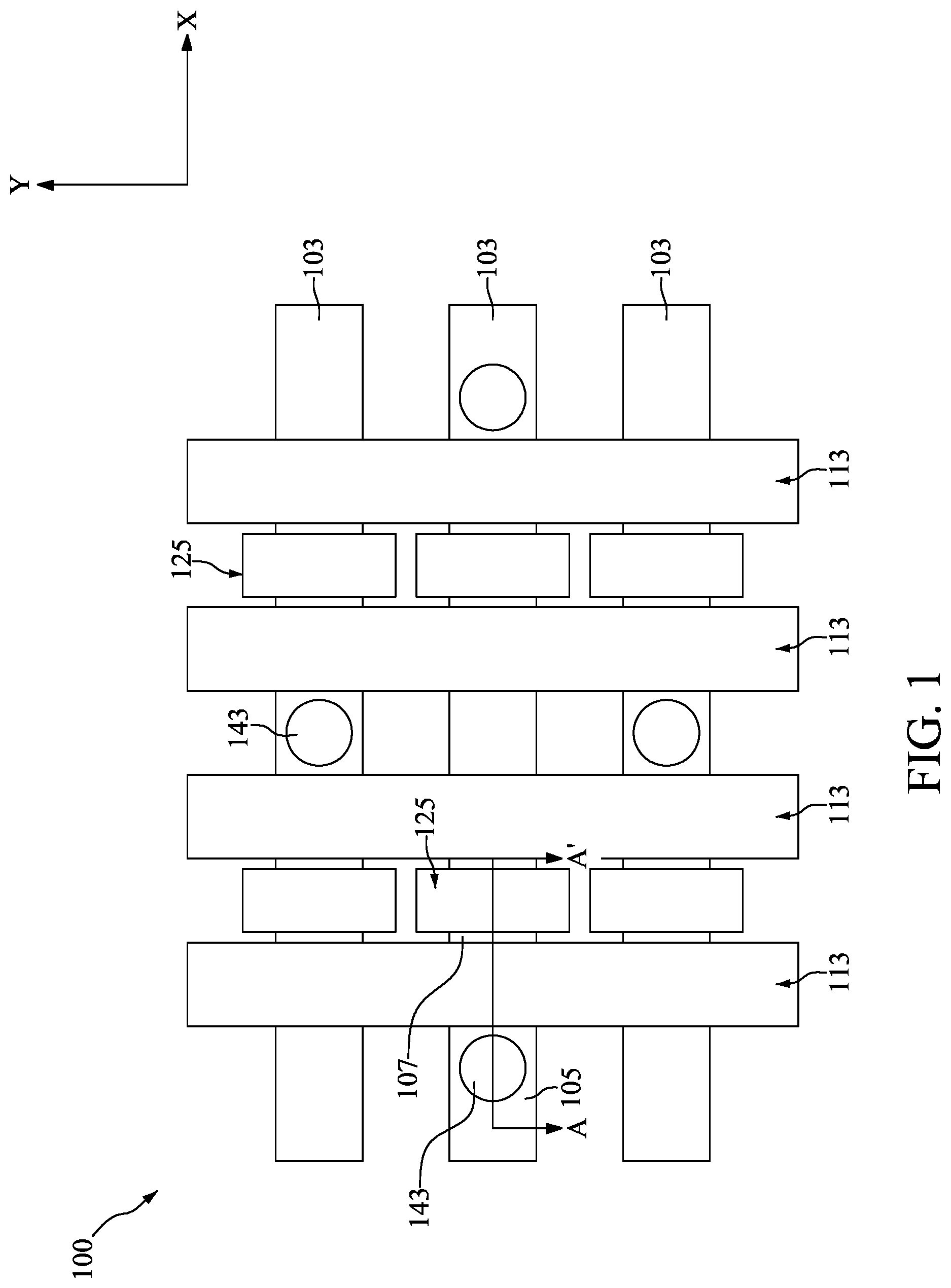 Patent US11832441 Figure 1 – Semiconductor device with embedded storage structure and method for fabricating the same