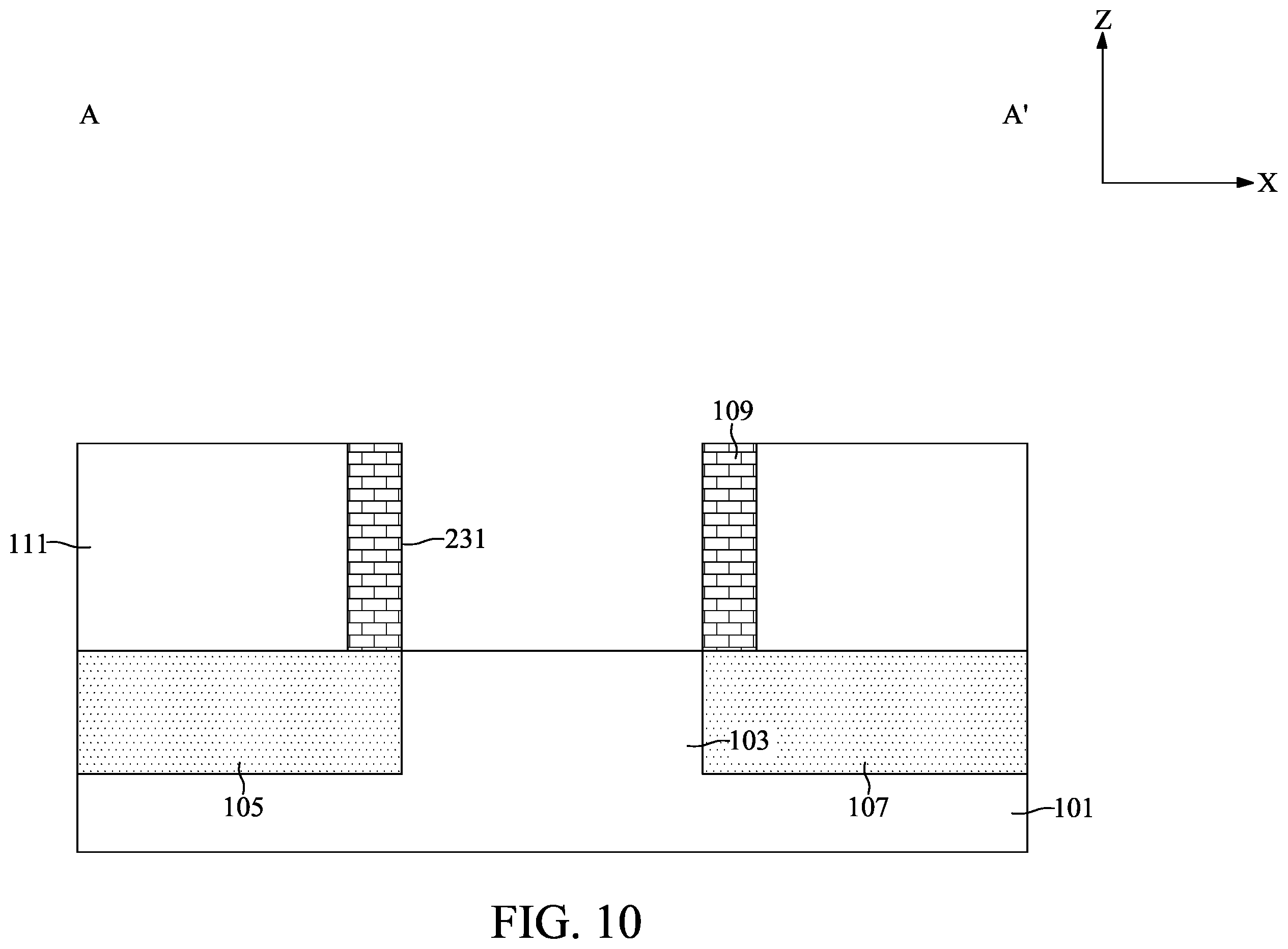 Patent US11832441 Figure 10 – Semiconductor device with embedded storage structure and method for fabricating the same