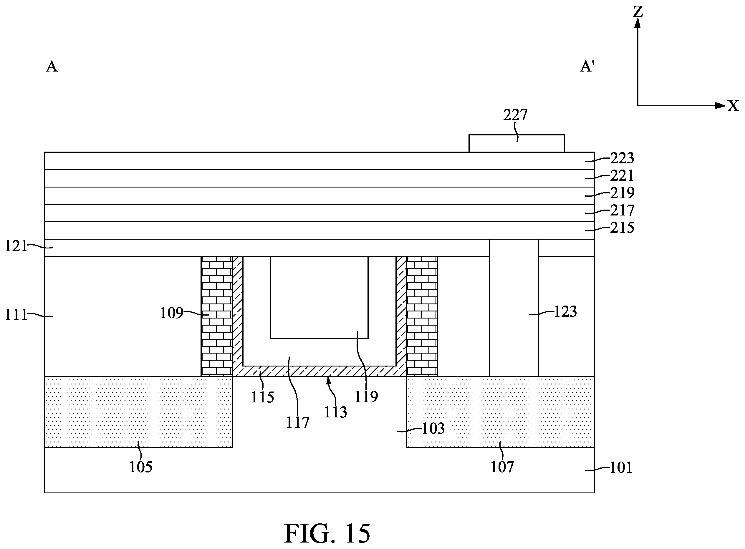 Patent US11832441 Figure 15 – Semiconductor device with embedded storage structure and method for fabricating the same