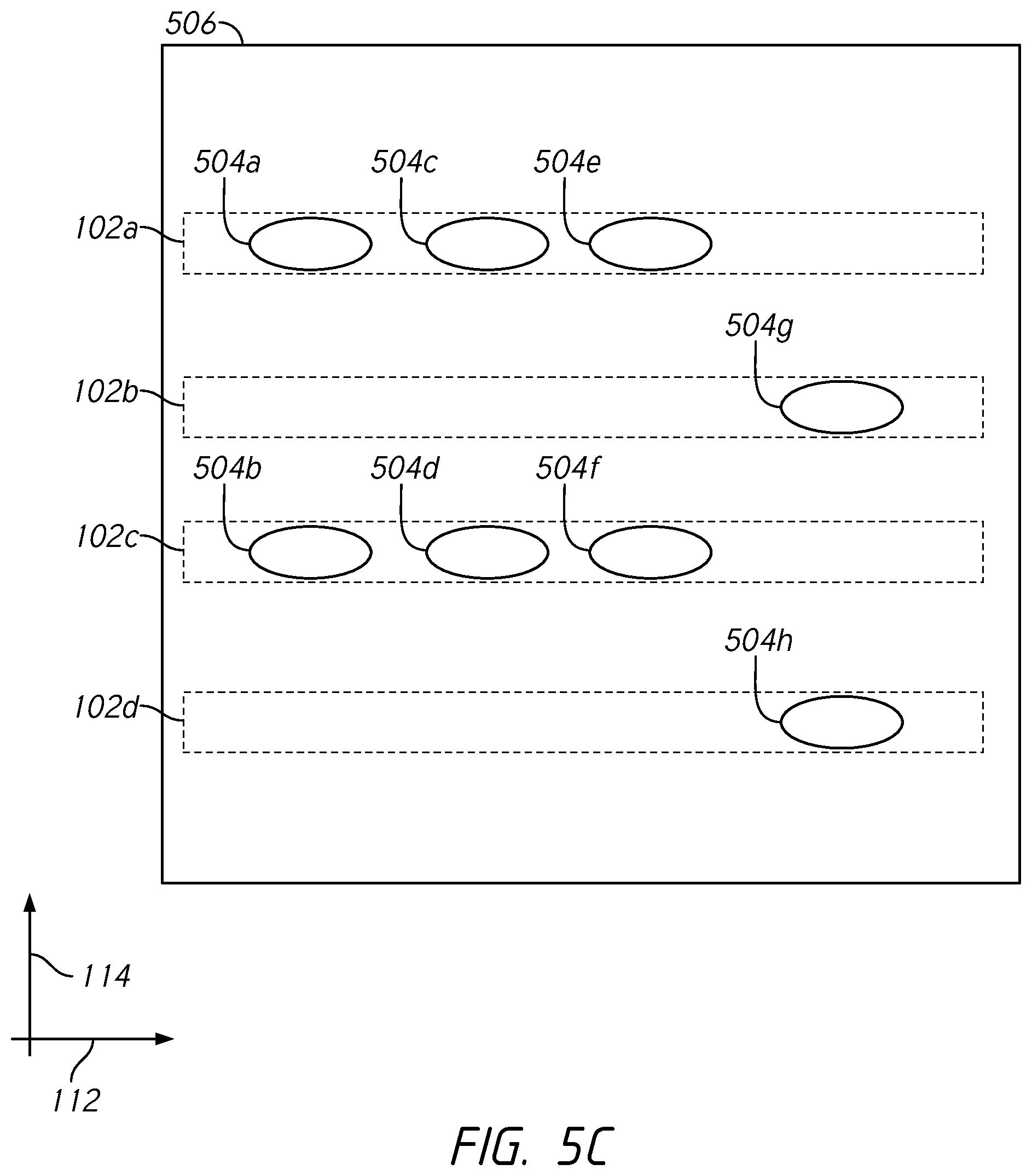 Patent US11832443 Figure 6 – Apparatuses including contacts in a peripheral region