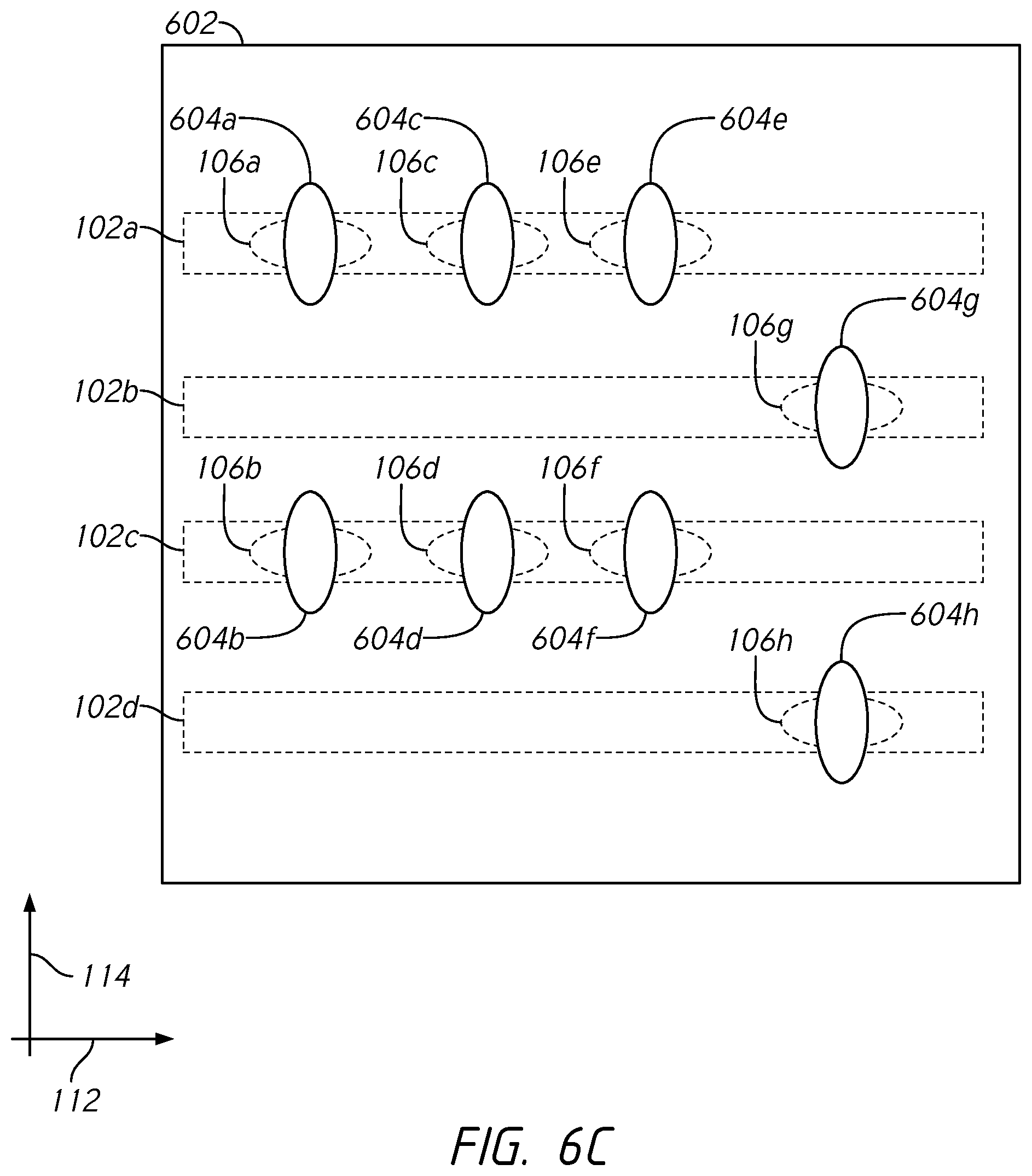 Patent US11832443 Figure 8 – Apparatuses including contacts in a peripheral region