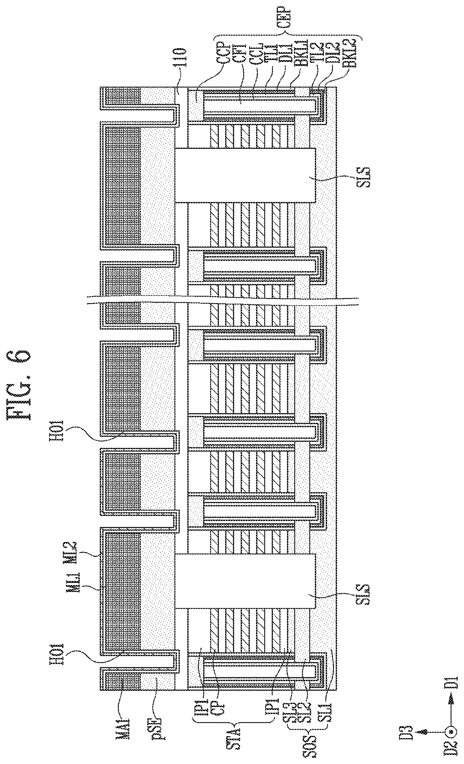 Patent US11832445 Figure 9 – Semiconductor device and manufacturing method of the semiconductor device