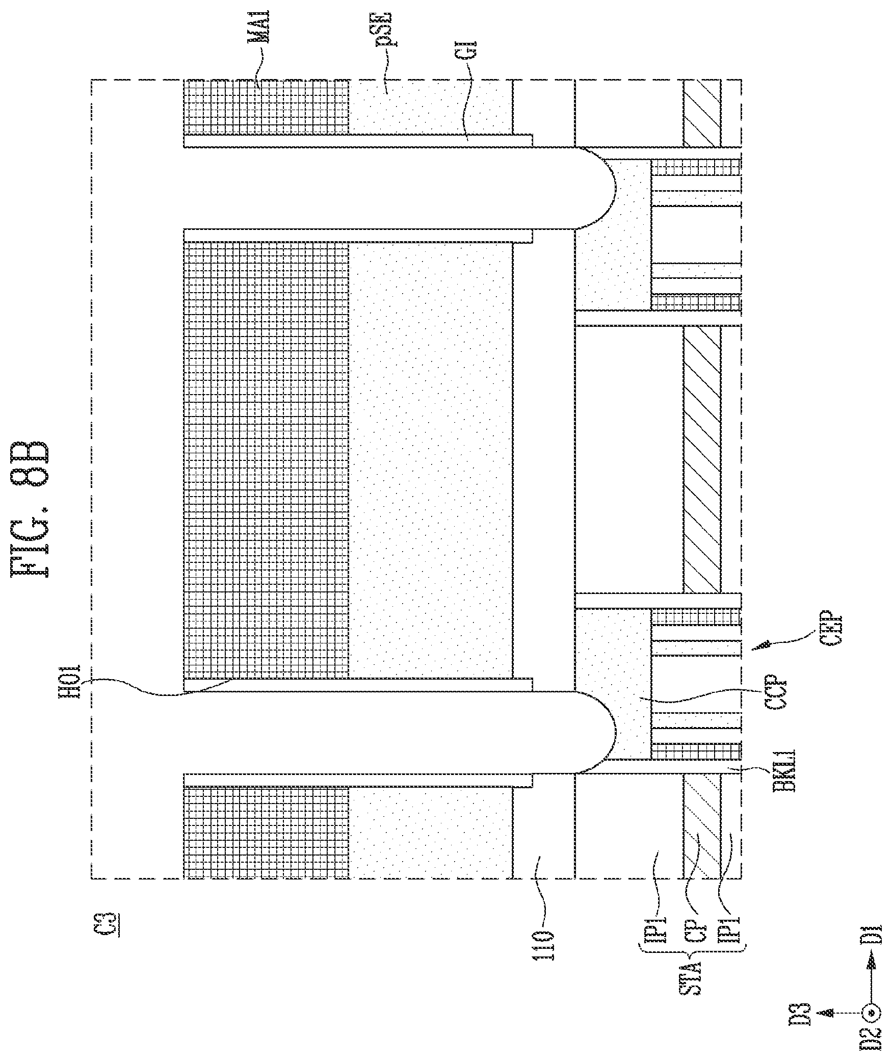 Patent US11832445 Figure 13 – Semiconductor device and manufacturing method of the semiconductor device