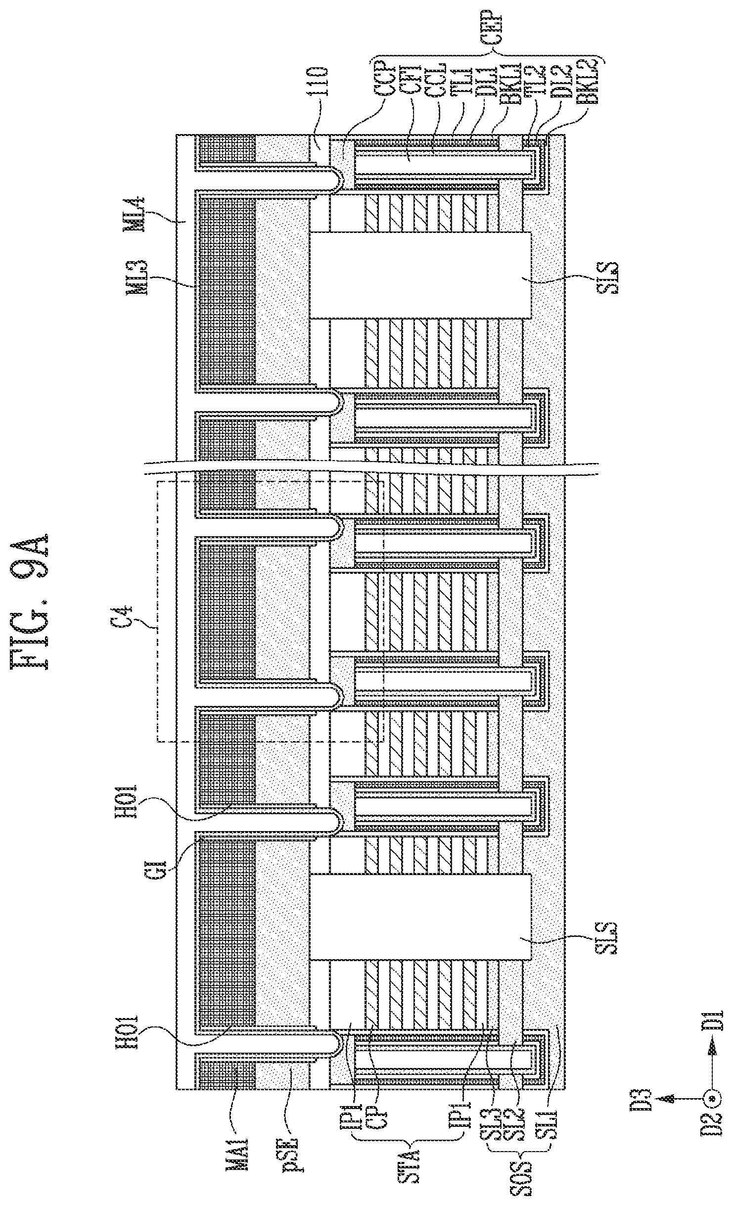 Patent US11832445 Figure 14 – Semiconductor device and manufacturing method of the semiconductor device