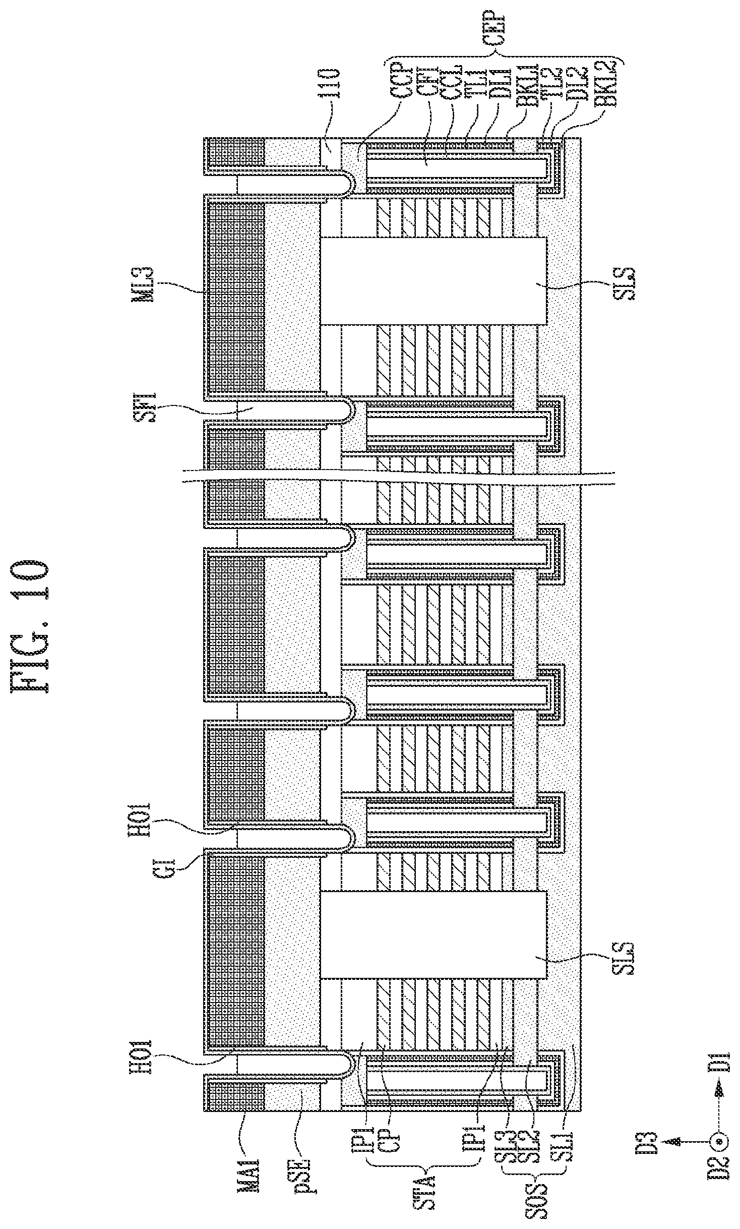Patent US11832445 Figure 16 – Semiconductor device and manufacturing method of the semiconductor device