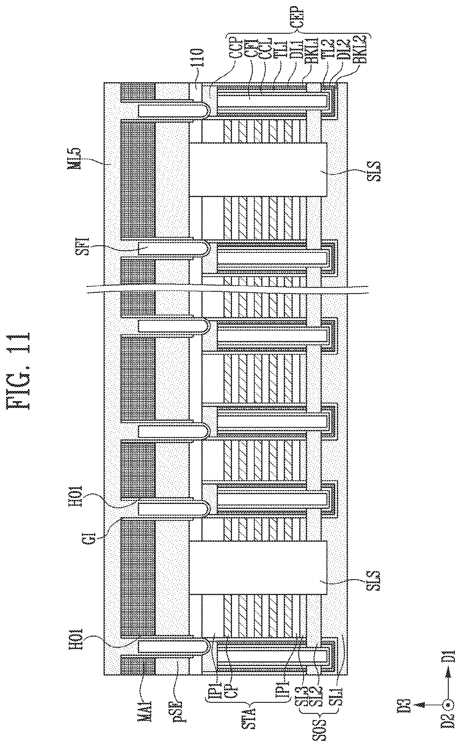 Patent US11832445 Figure 17 – Semiconductor device and manufacturing method of the semiconductor device