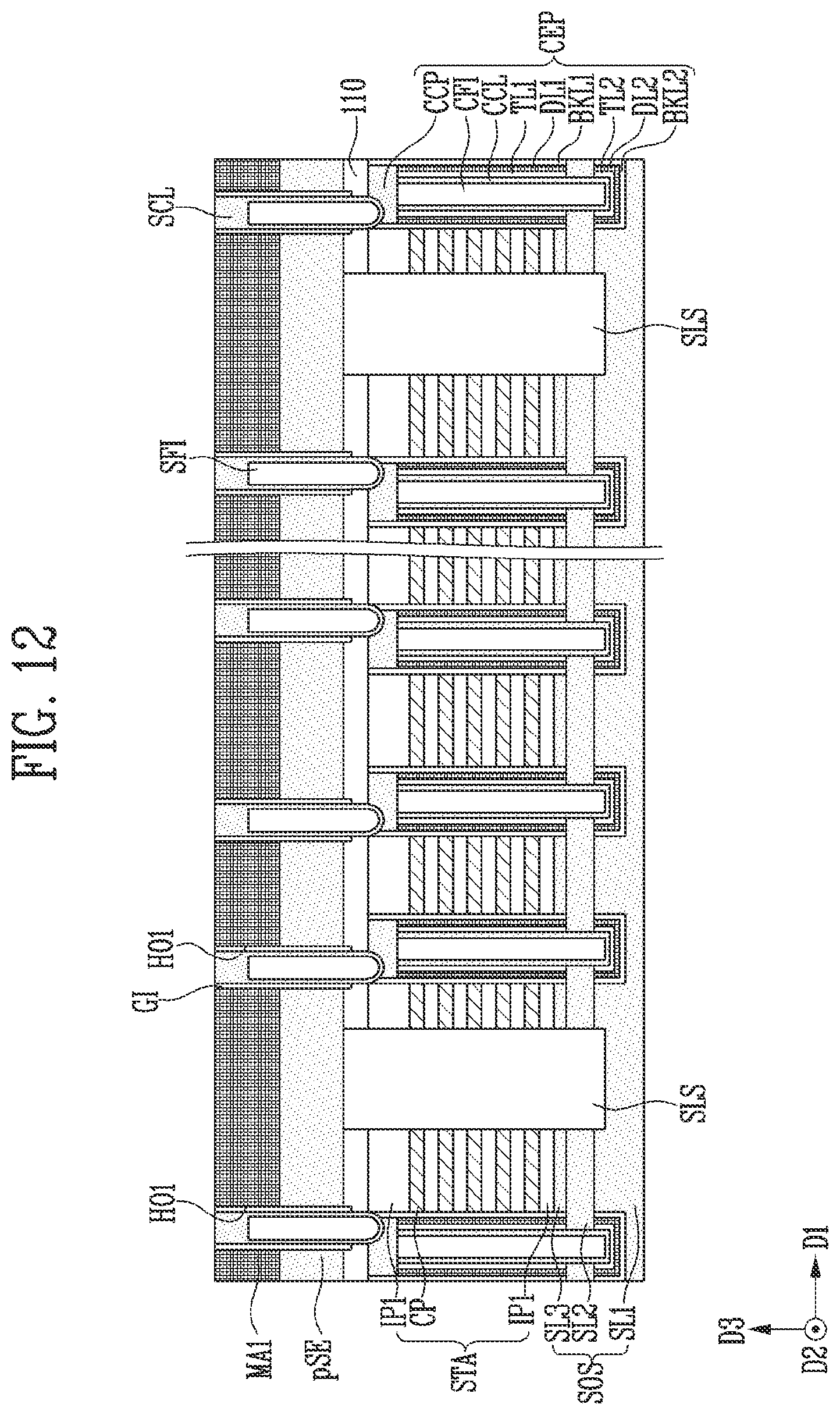 Patent US11832445 Figure 18 – Semiconductor device and manufacturing method of the semiconductor device