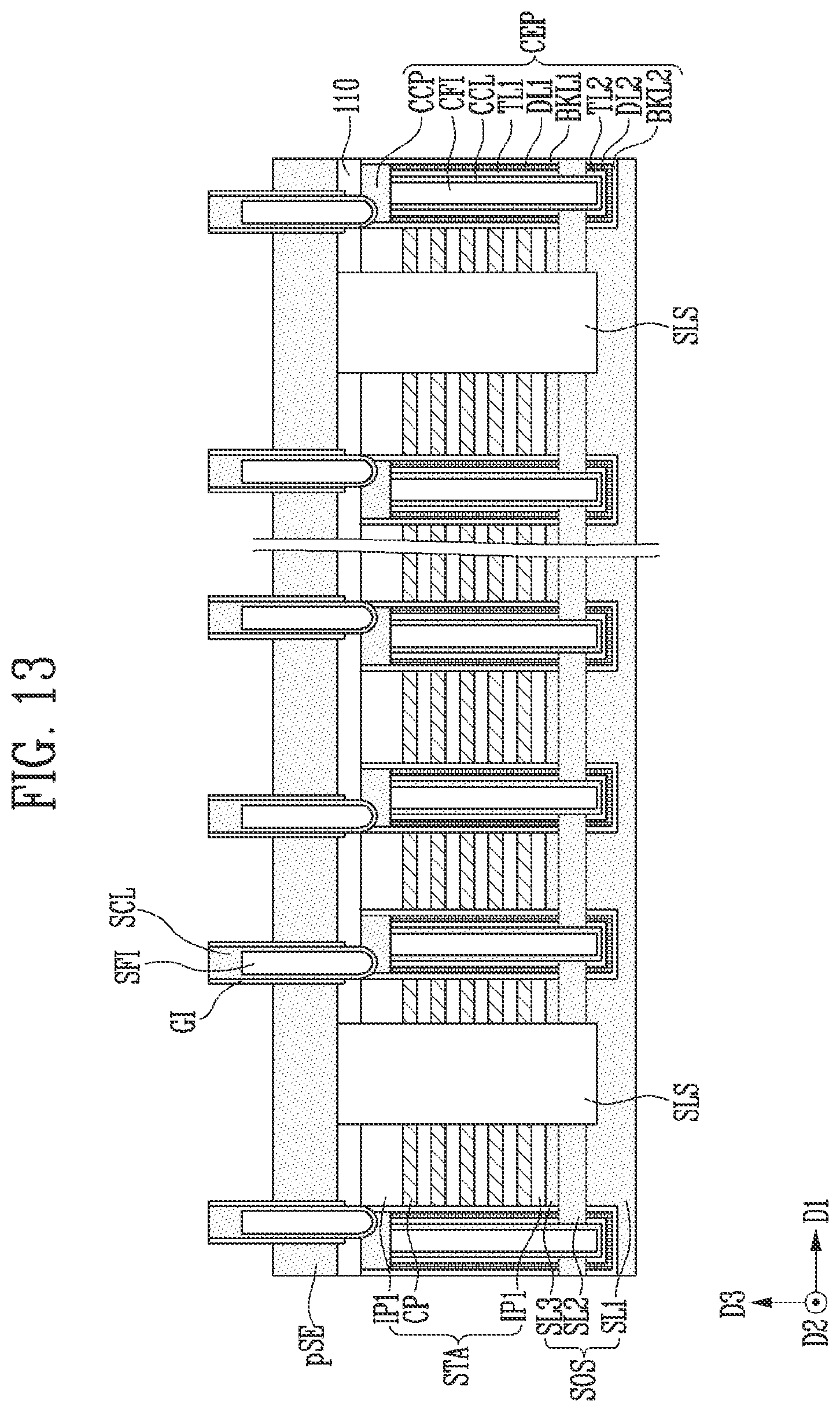 Patent US11832445 Figure 19 – Semiconductor device and manufacturing method of the semiconductor device