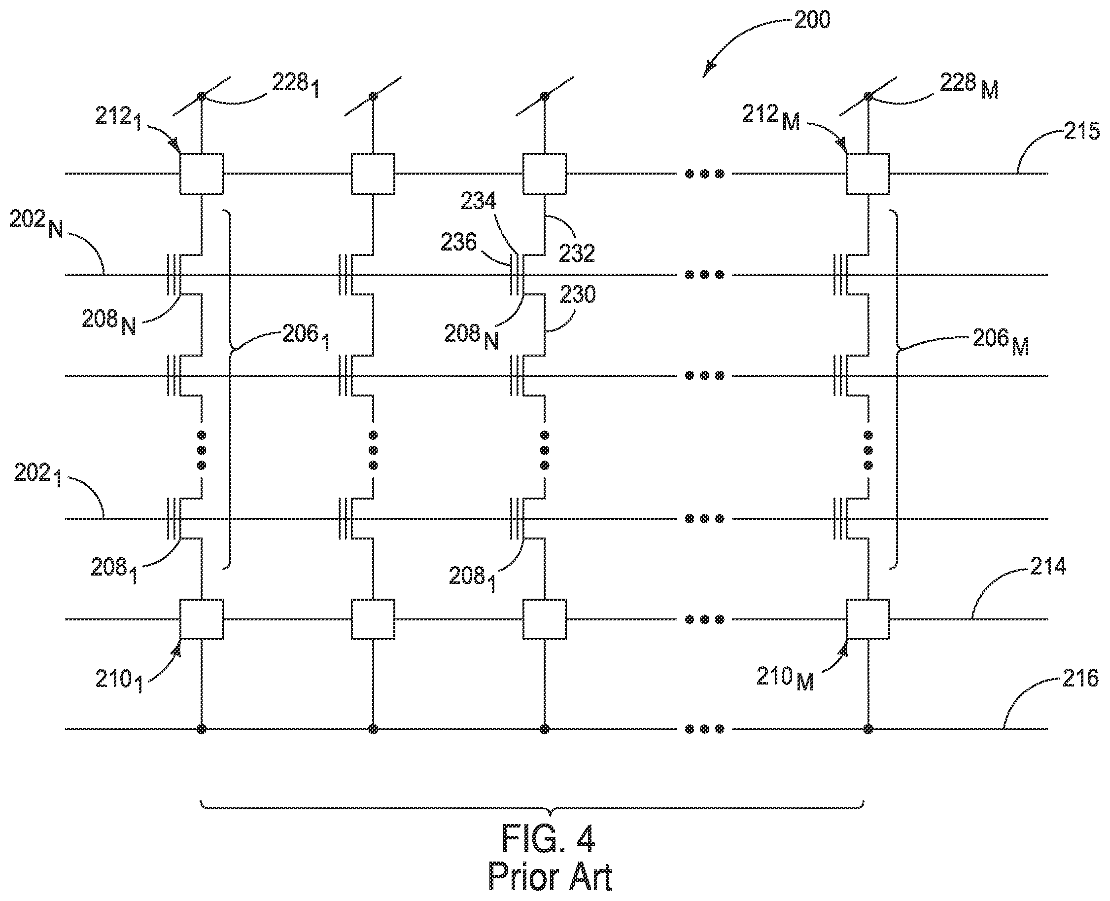 Patent US11832447 Figure 4 – Memory arrays, and methods of forming memory arrays