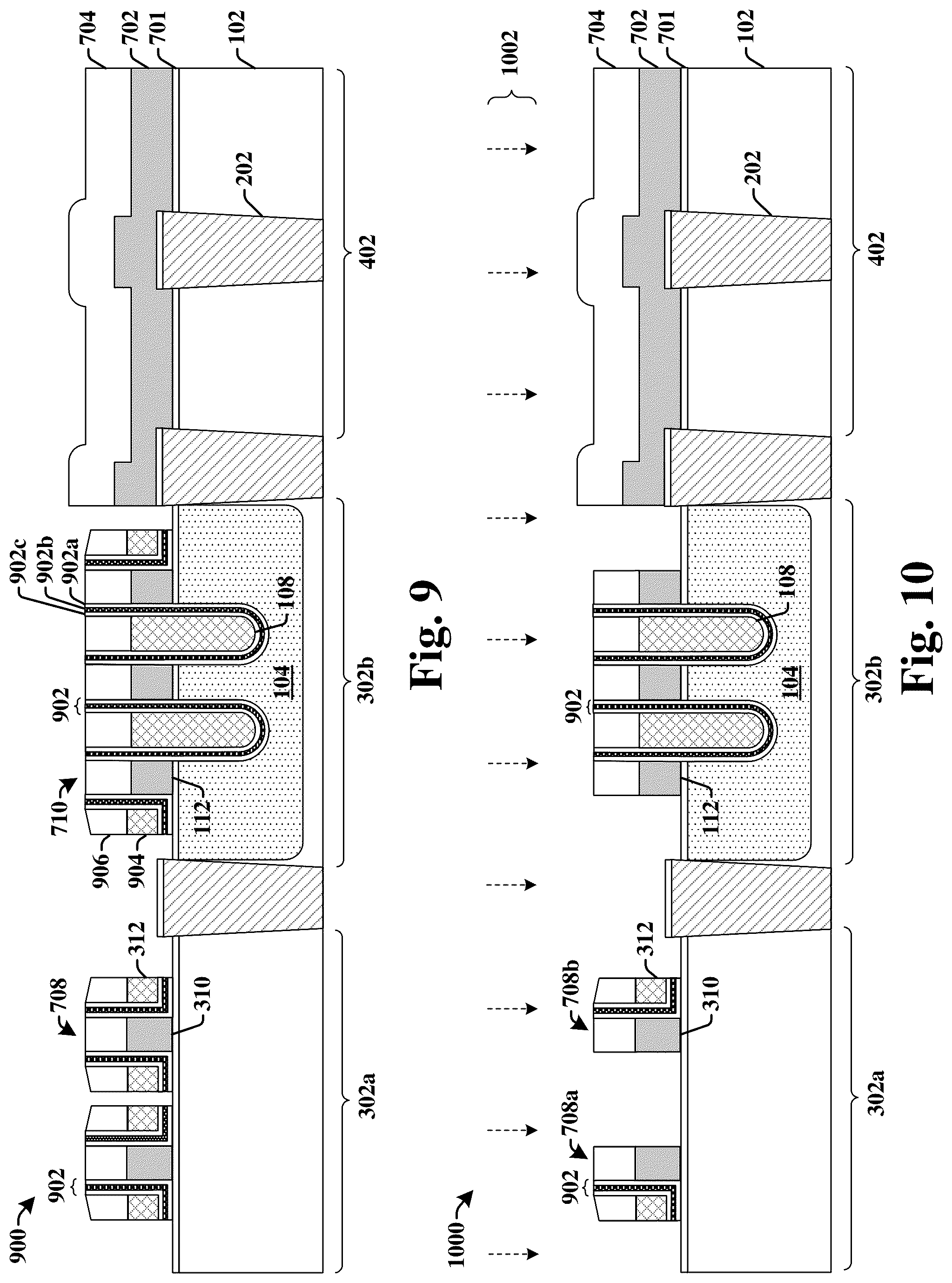 Patent US11832448 Figure 5 – Inter-digitated capacitor in flash technology