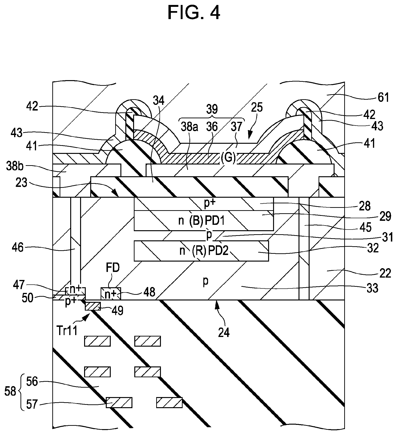 Patent US11832463 Figure 3 – Solid-state imaging device, method of manufacturing the same, and electronic apparatus
