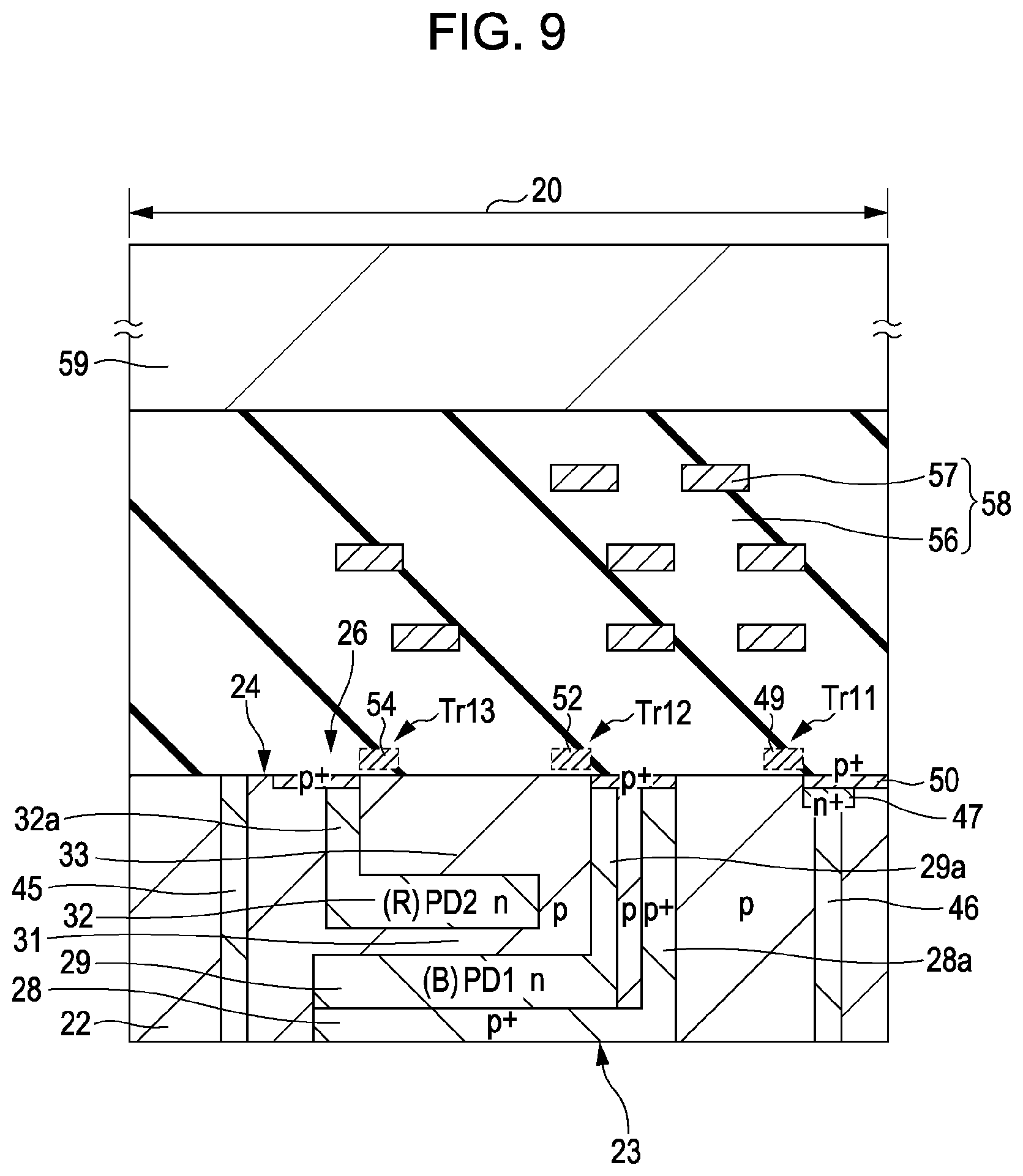 Patent US11832463 Figure 7 – Solid-state imaging device, method of manufacturing the same, and electronic apparatus