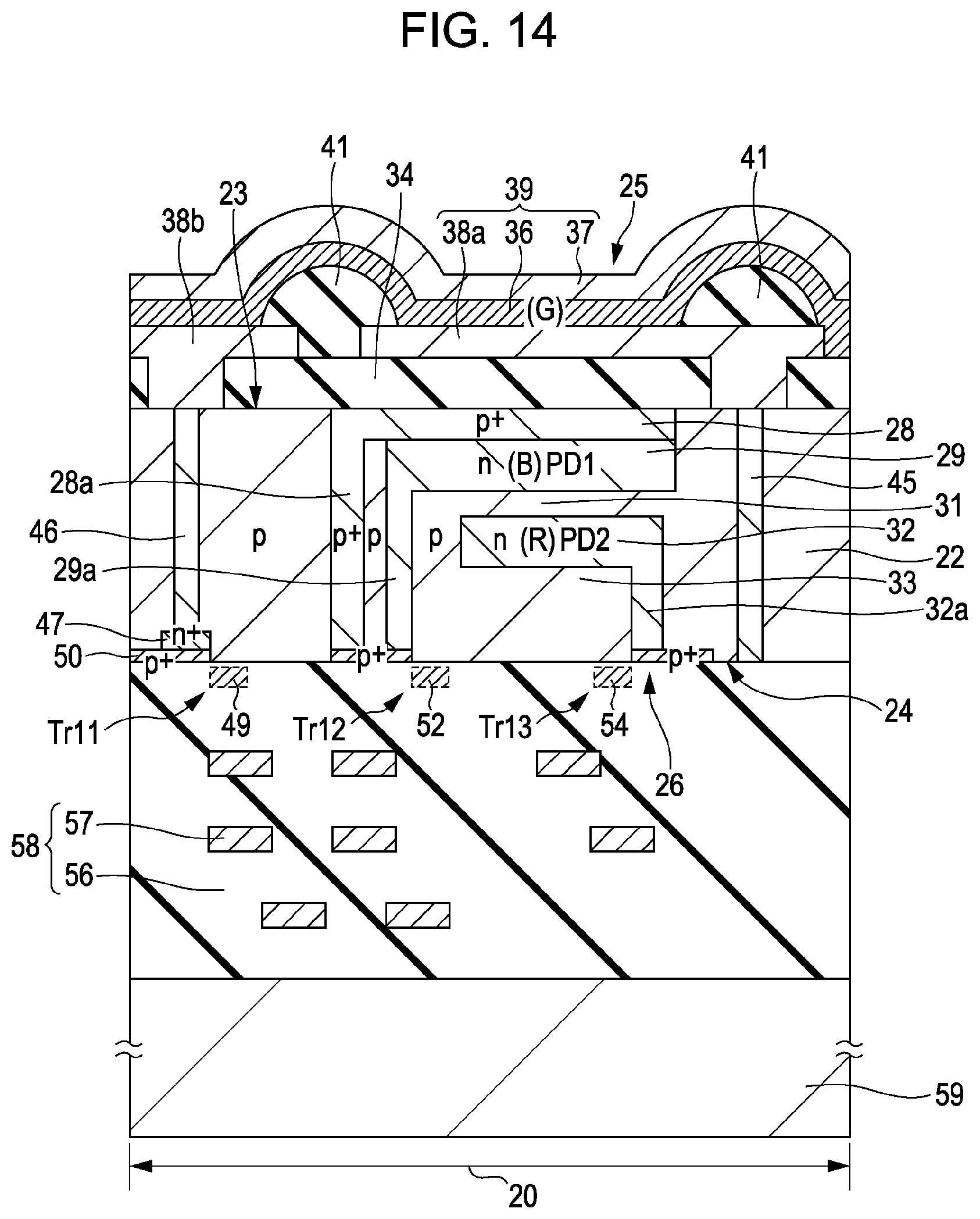 Patent US11832463 Figure 12 – Solid-state imaging device, method of manufacturing the same, and electronic apparatus