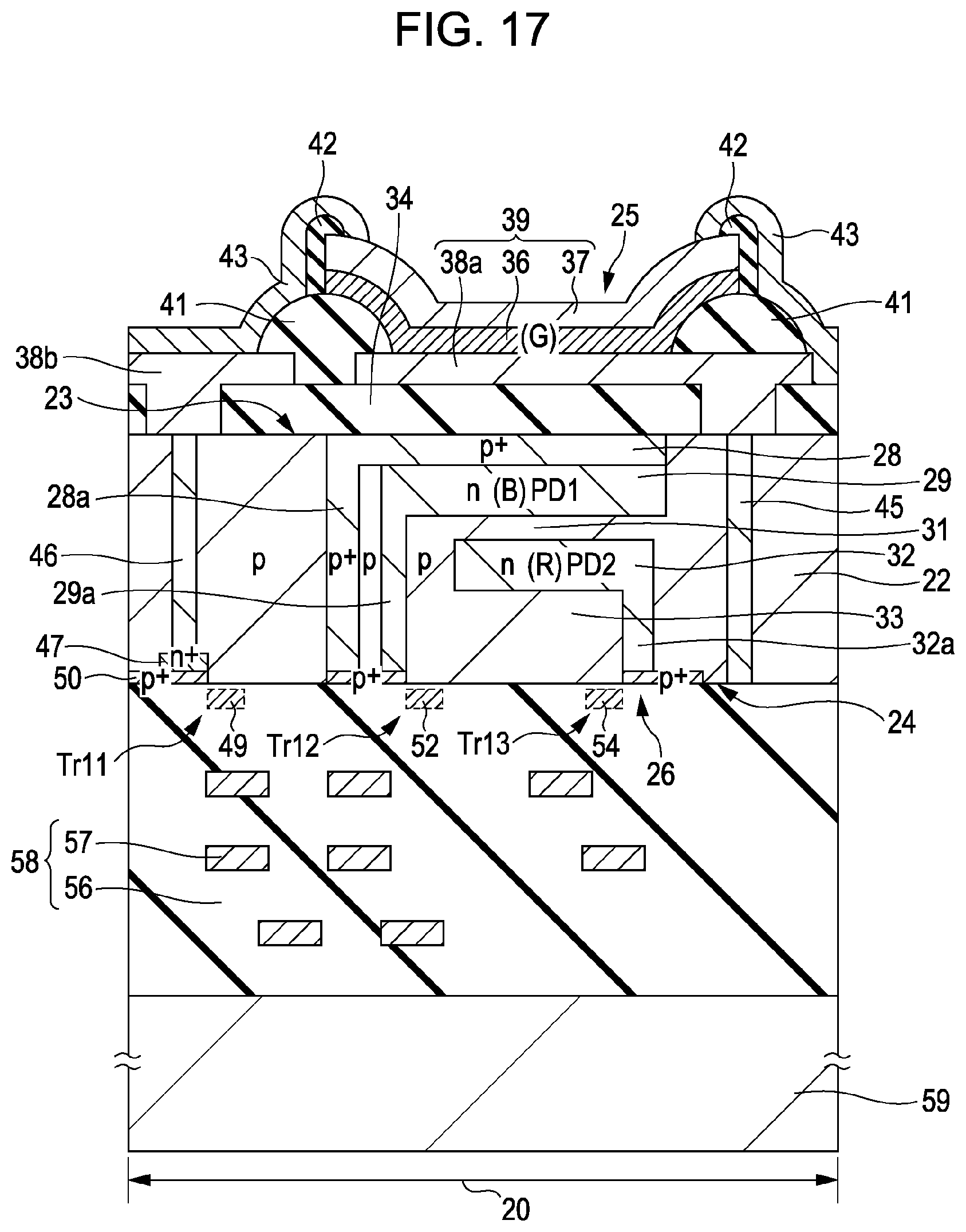 Patent US11832463 Figure 15 – Solid-state imaging device, method of manufacturing the same, and electronic apparatus
