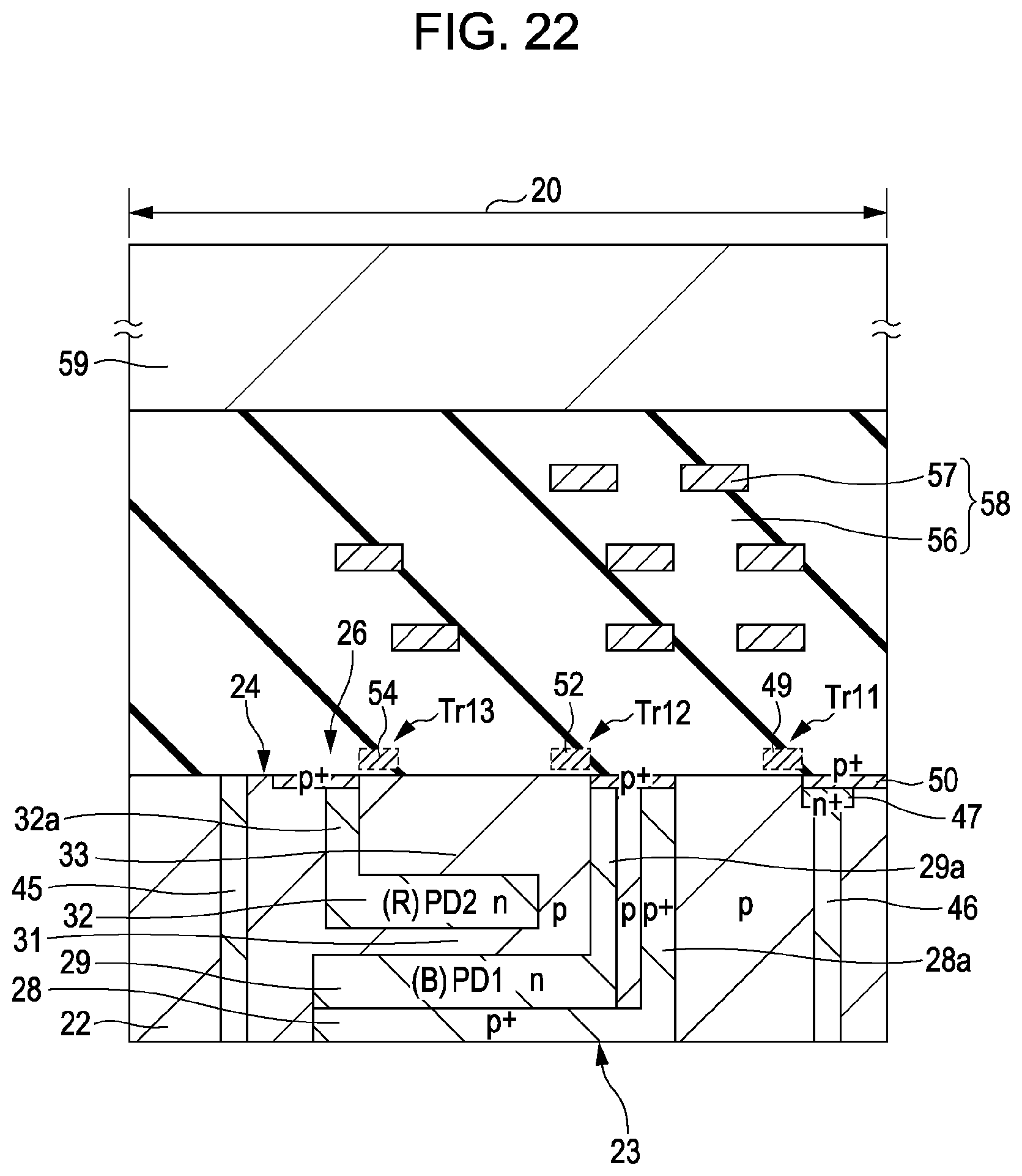 Patent US11832463 Figure 19 – Solid-state imaging device, method of manufacturing the same, and electronic apparatus