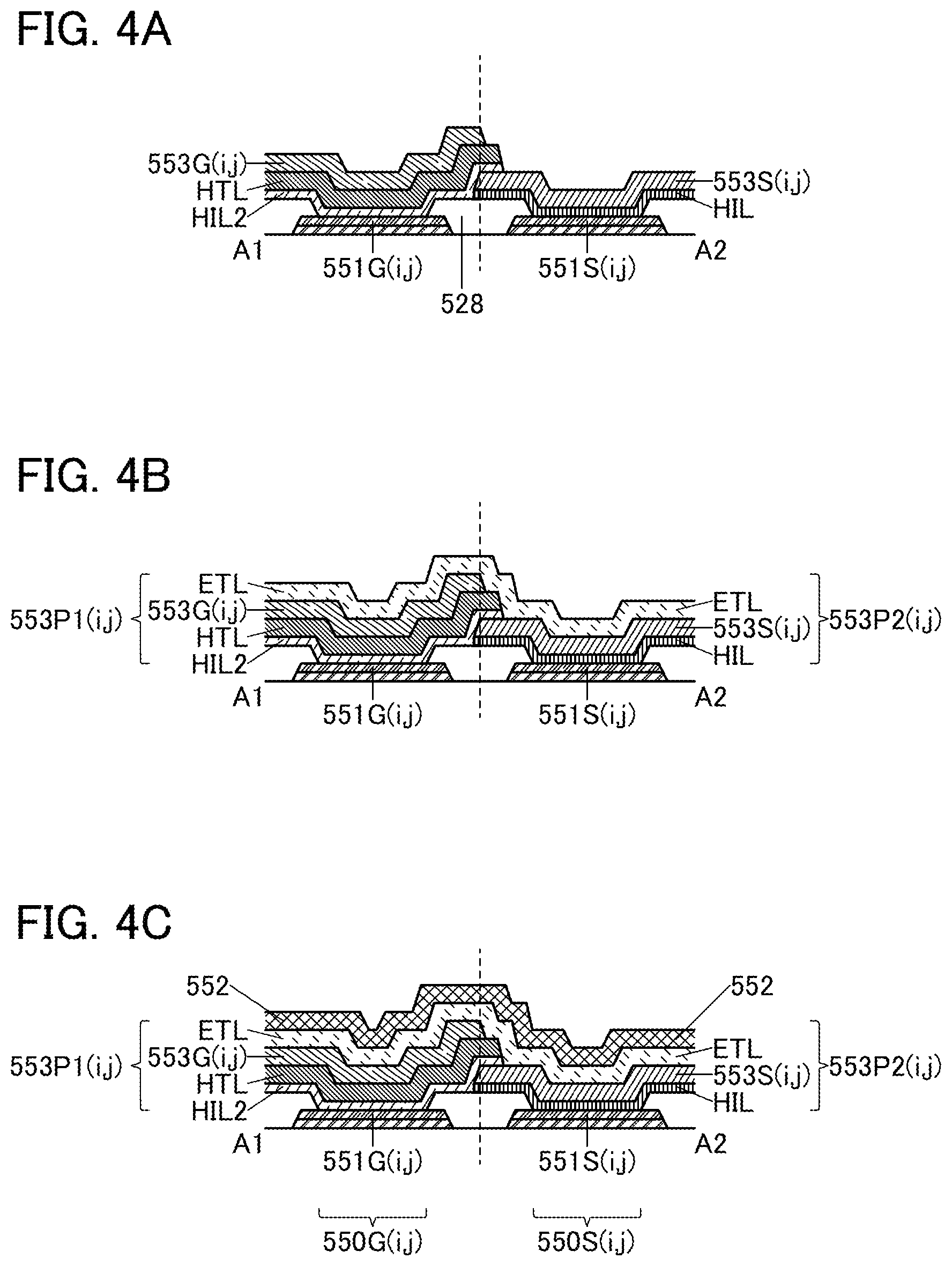 Patent US11832464 Figure 4 – Functional panel, display device, input/output device, and data processing device