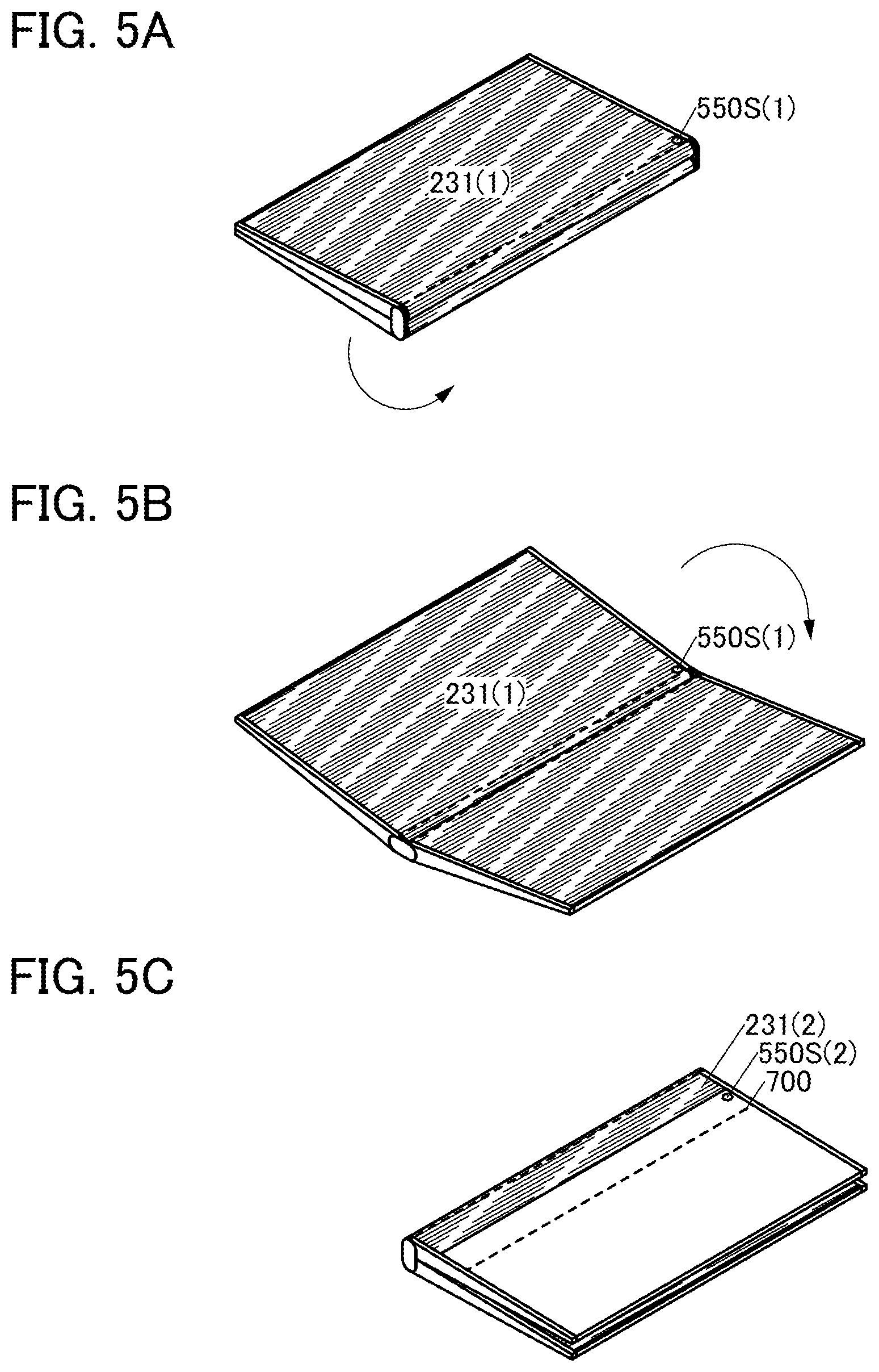 Patent US11832464 Figure 5 – Functional panel, display device, input/output device, and data processing device