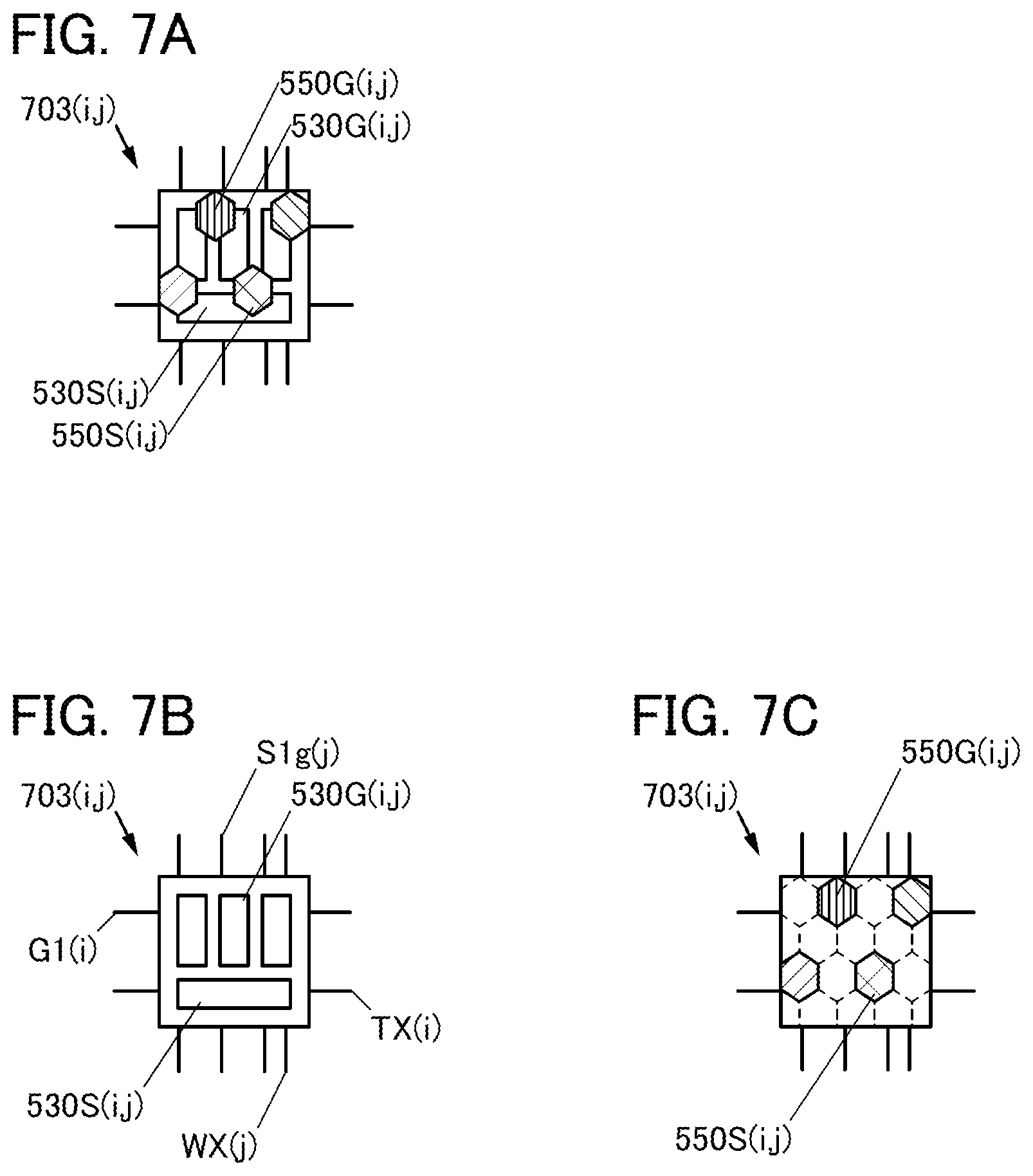 Patent US11832464 Figure 7 – Functional panel, display device, input/output device, and data processing device