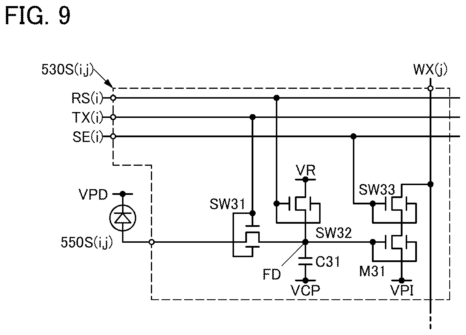 Patent US11832464 Figure 9 – Functional panel, display device, input/output device, and data processing device