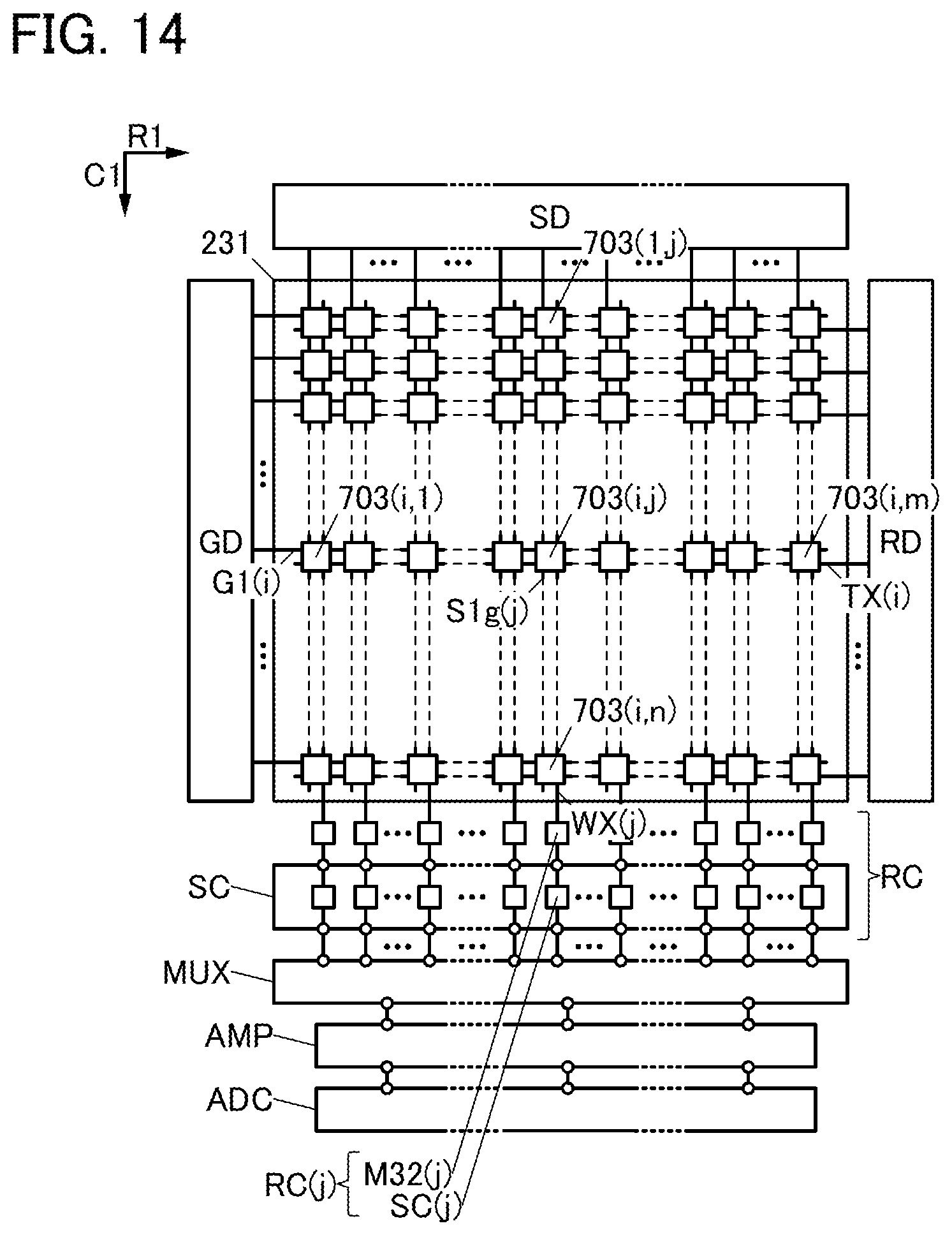 Patent US11832464 Figure 14 – Functional panel, display device, input/output device, and data processing device