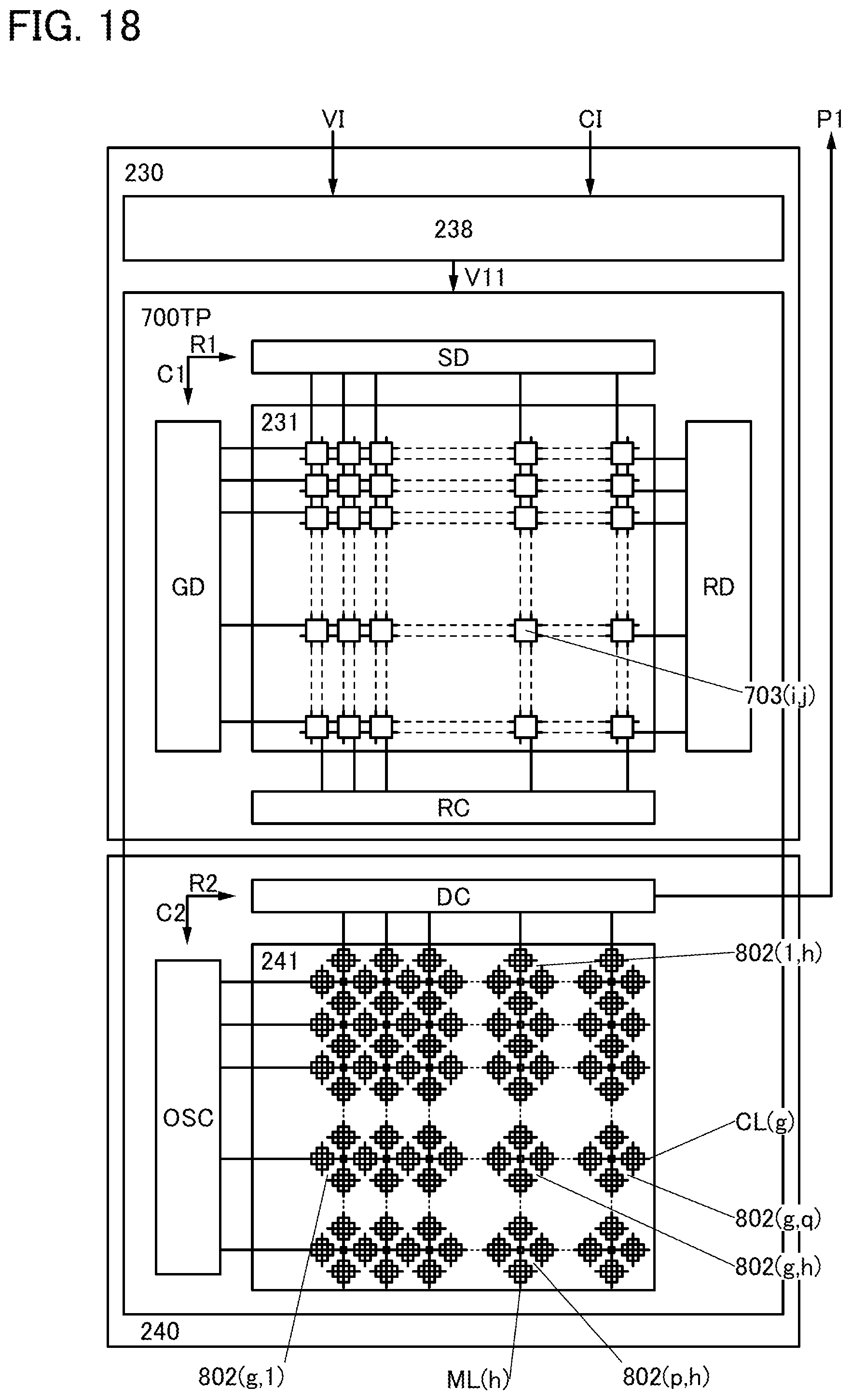 Patent US11832464 Figure 18 – Functional panel, display device, input/output device, and data processing device
