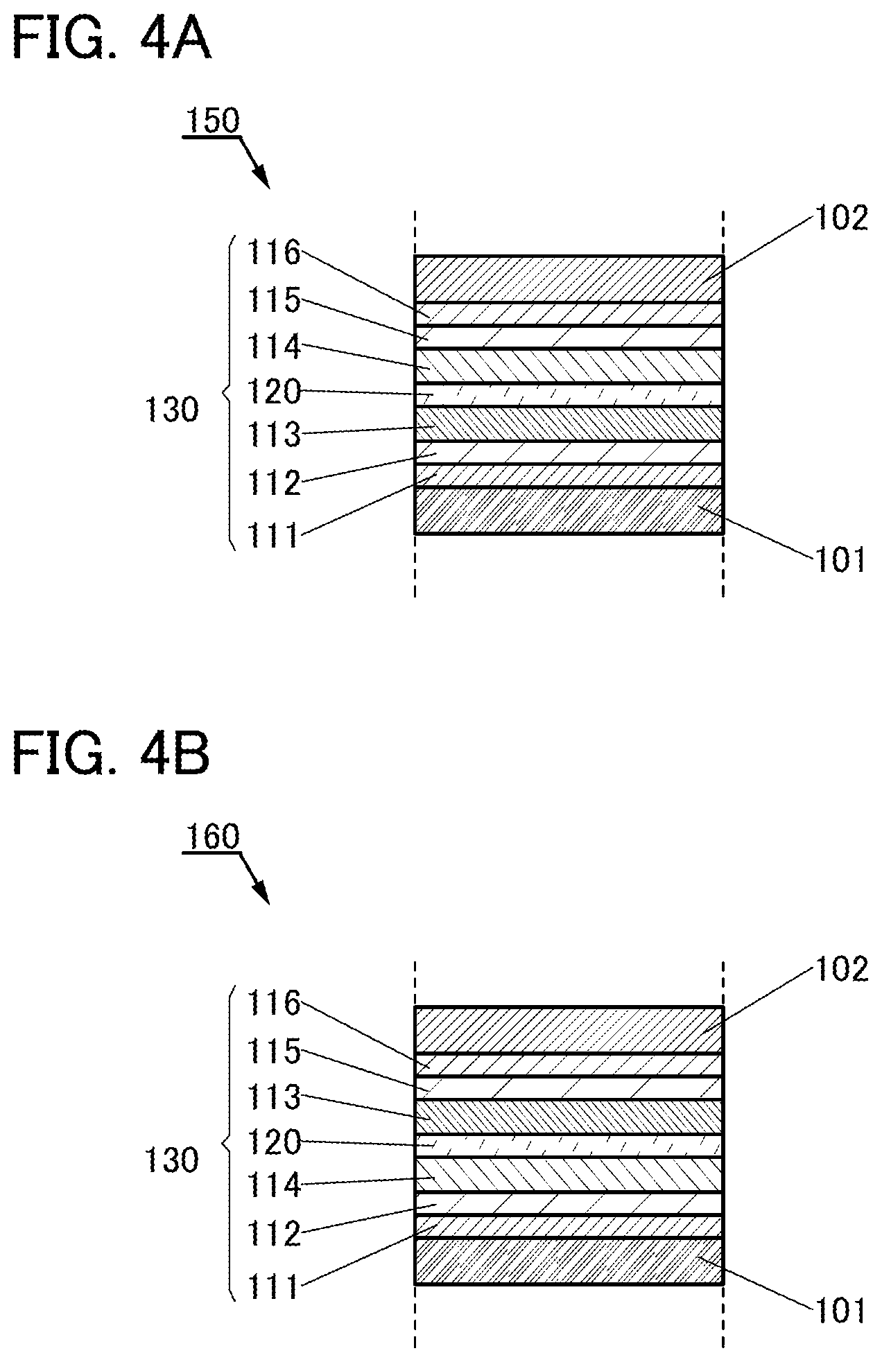 Patent US11832465 Figure 4 – Light-emitting element, light-emitting device, electronic device, and lighting device