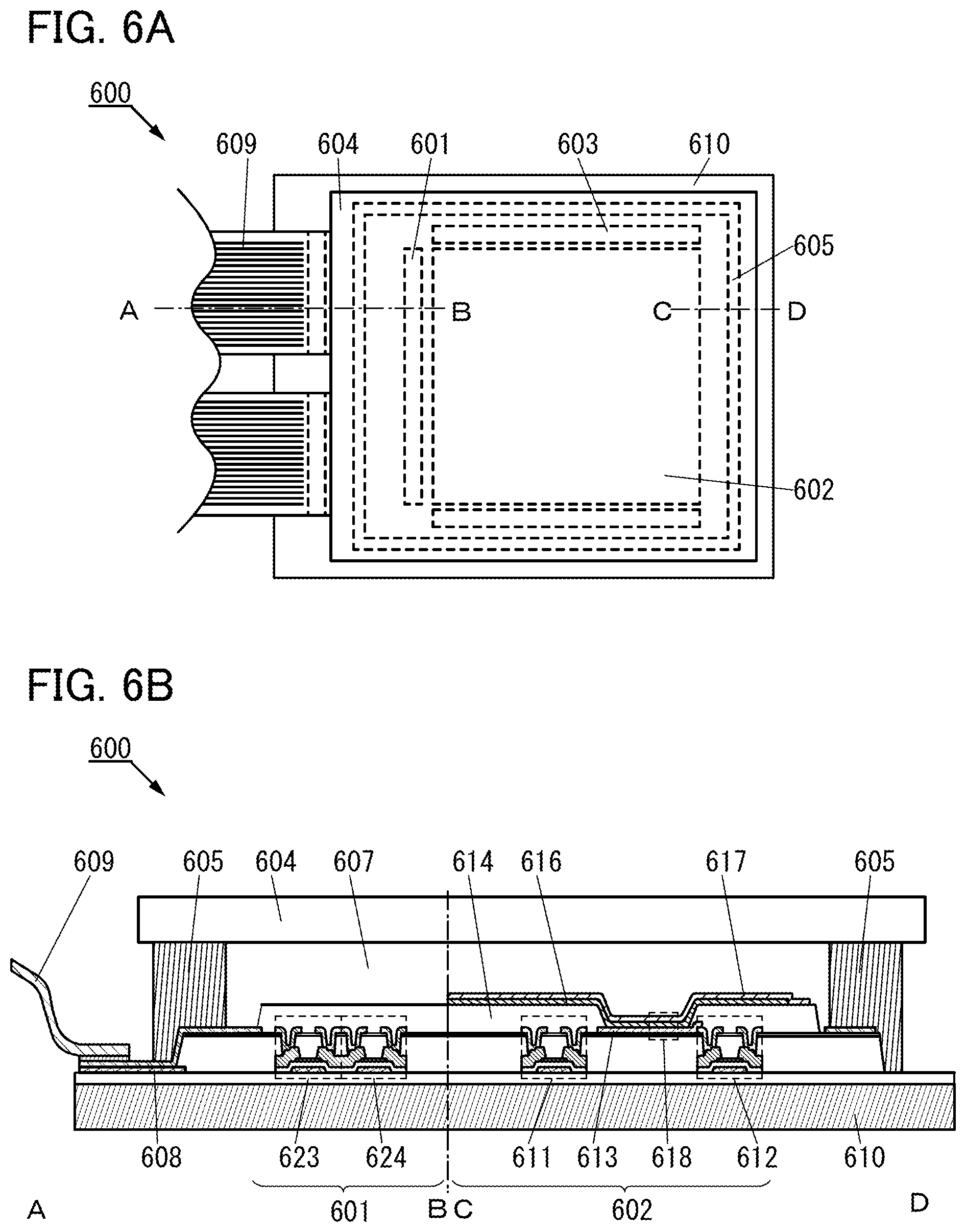 Patent US11832465 Figure 6 – Light-emitting element, light-emitting device, electronic device, and lighting device