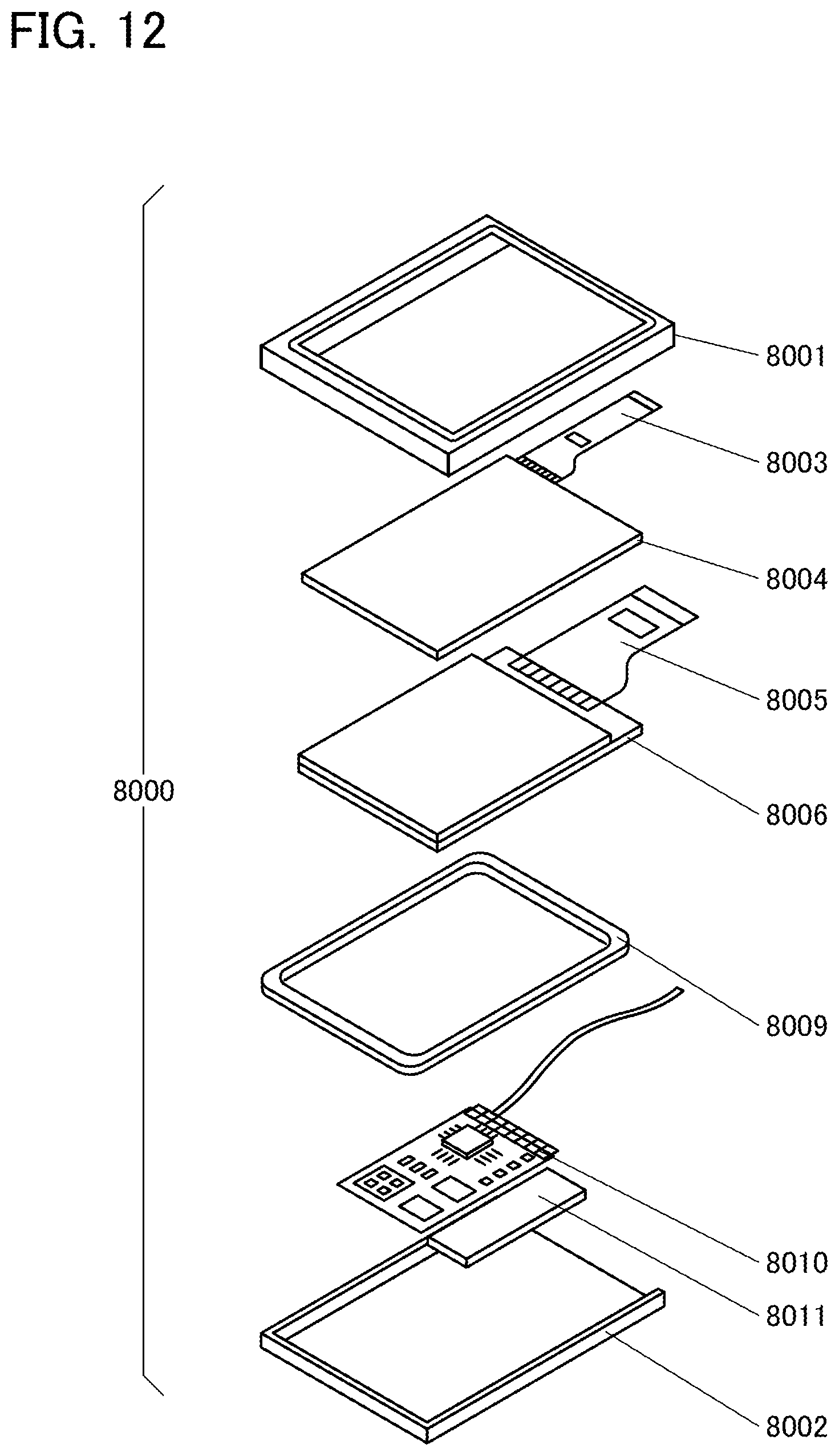 Patent US11832465 Figure 12 – Light-emitting element, light-emitting device, electronic device, and lighting device