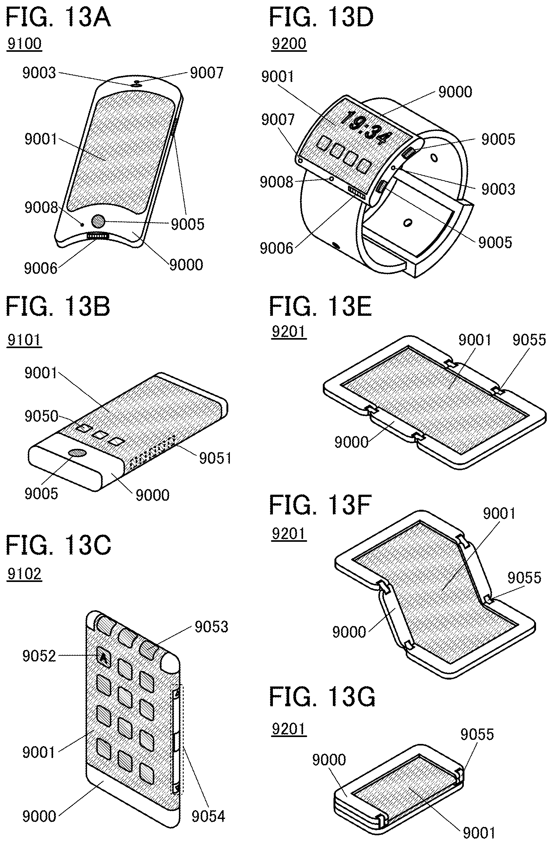Patent US11832465 Figure 13 – Light-emitting element, light-emitting device, electronic device, and lighting device