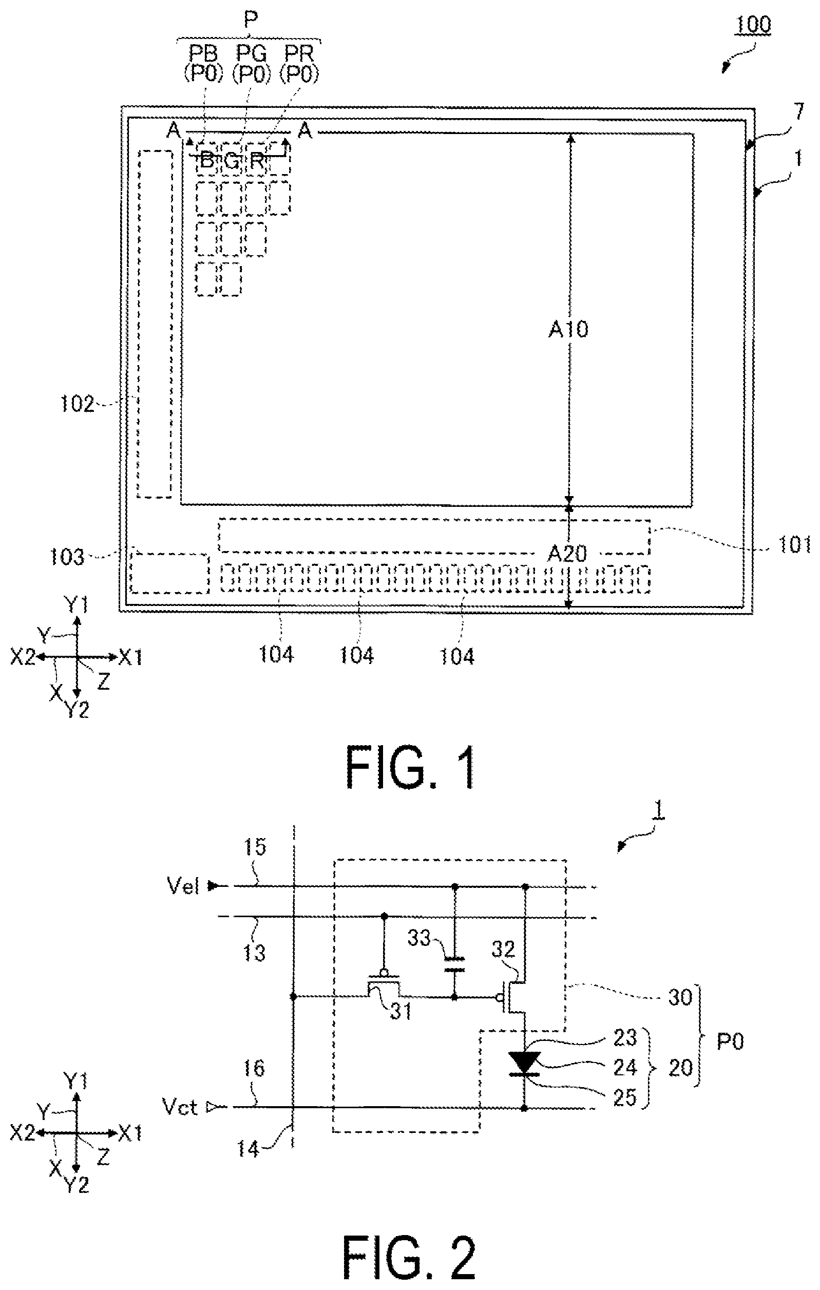 Patent US11832470 Figure 1 – Organic electroluminescence device and electronic apparatus