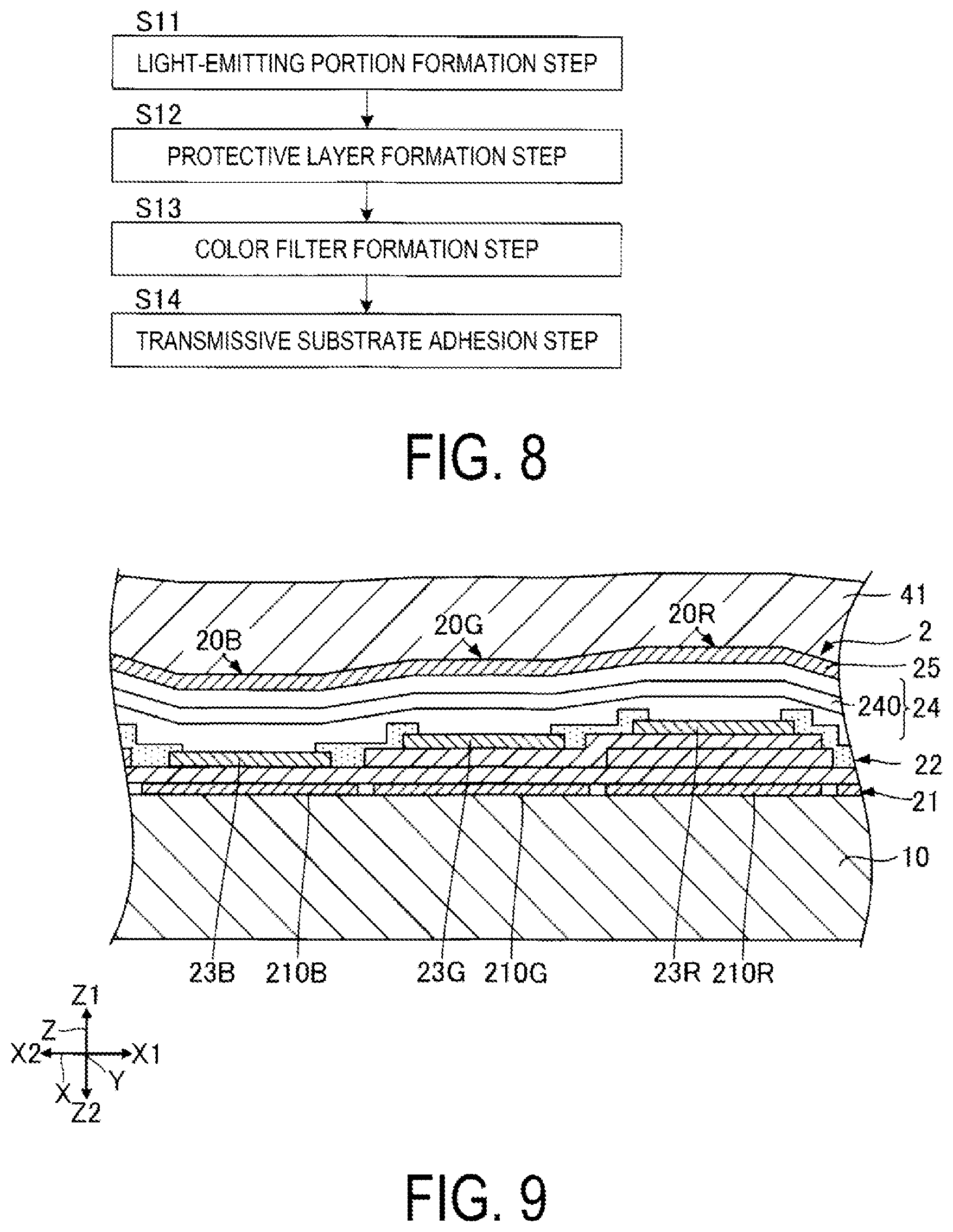 Patent US11832470 Figure 5 – Organic electroluminescence device and electronic apparatus