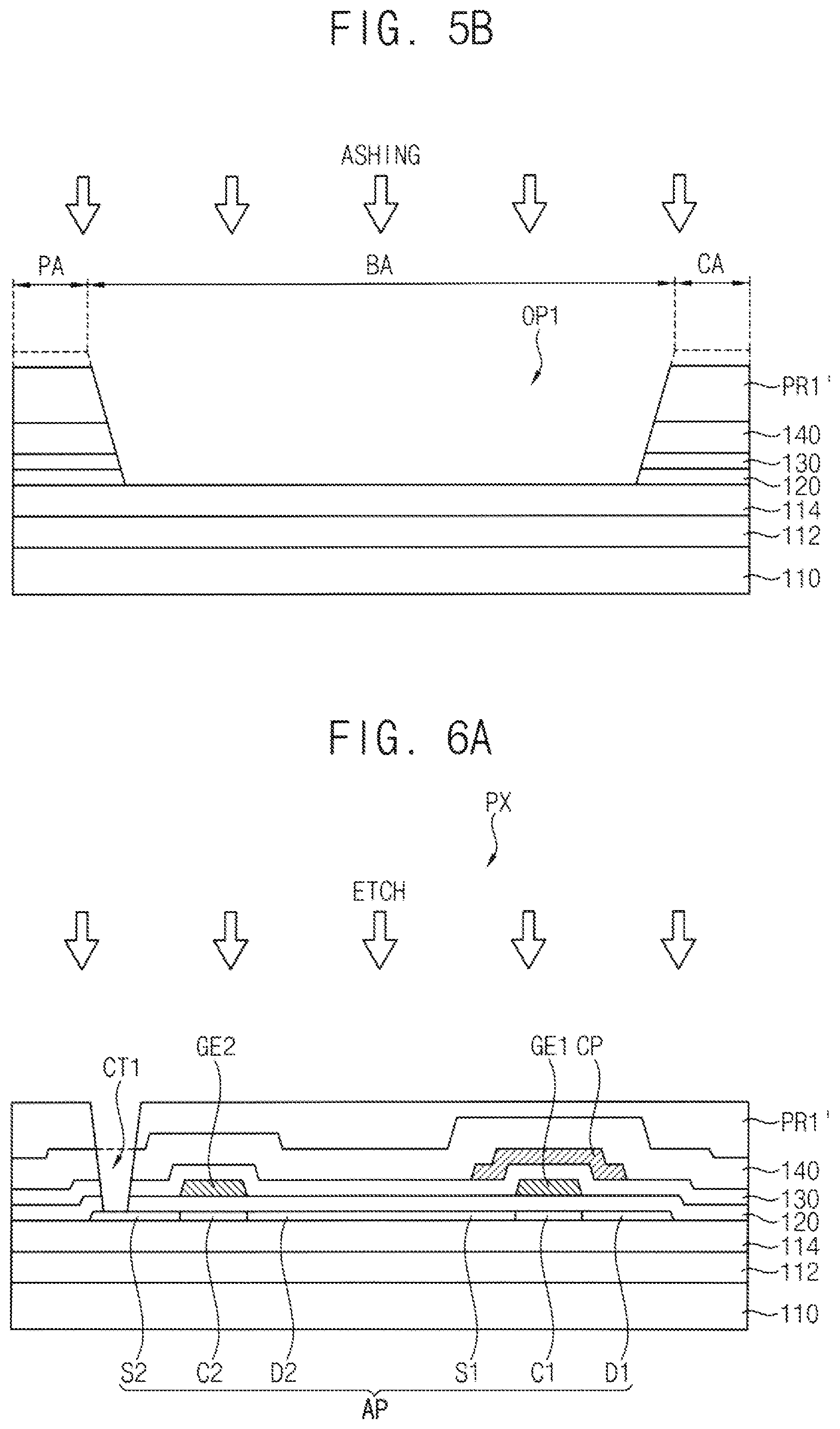 Patent US11832471 Figure 5 – Inorganic layer structure in bending area of display device and method of providing the same
