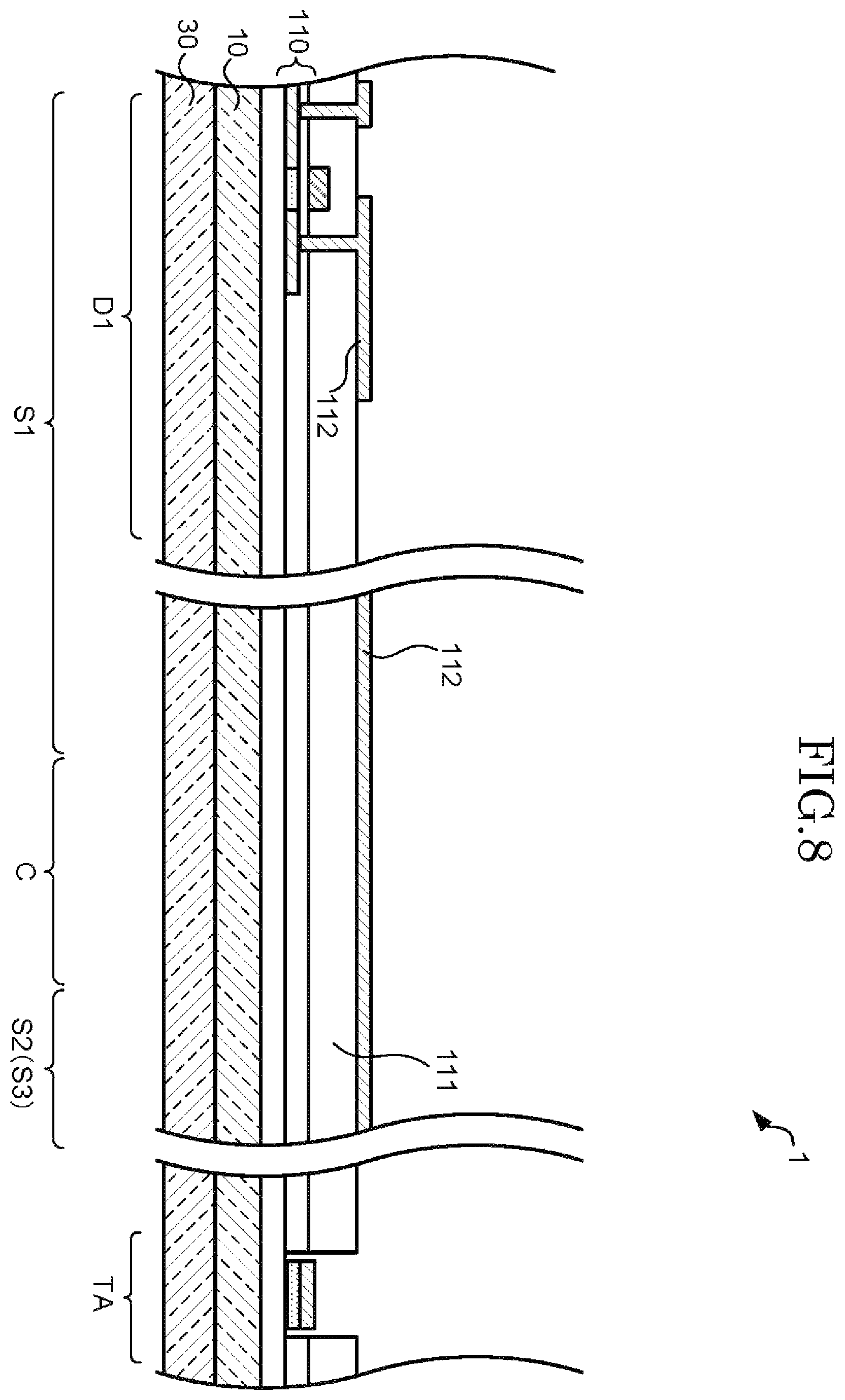 Patent US11832472 Figure 8 – Semiconductor device