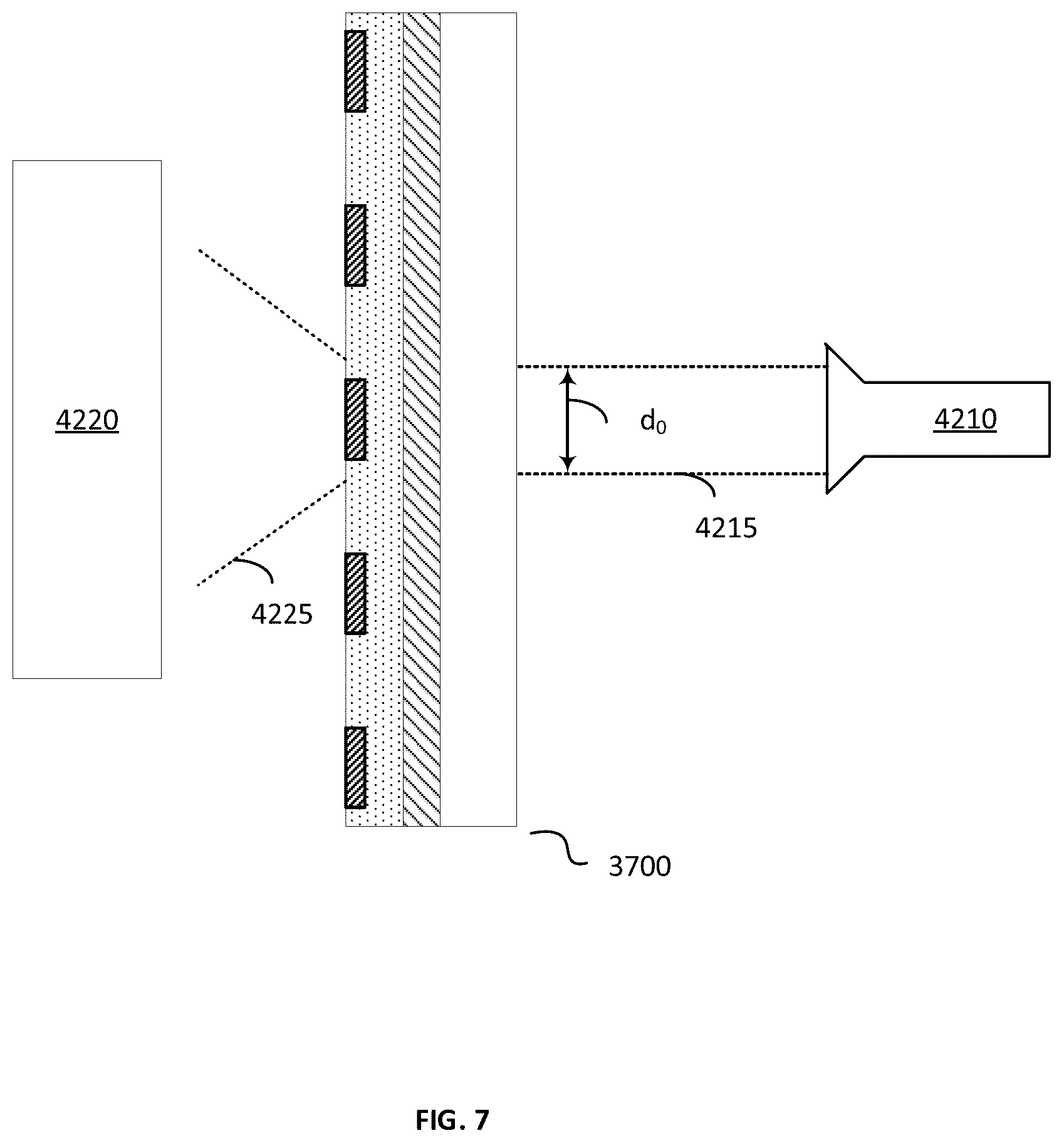 Patent US11832473 Figure 9 – Optoelectronic device including light transmissive regions, with light diffraction characteristics