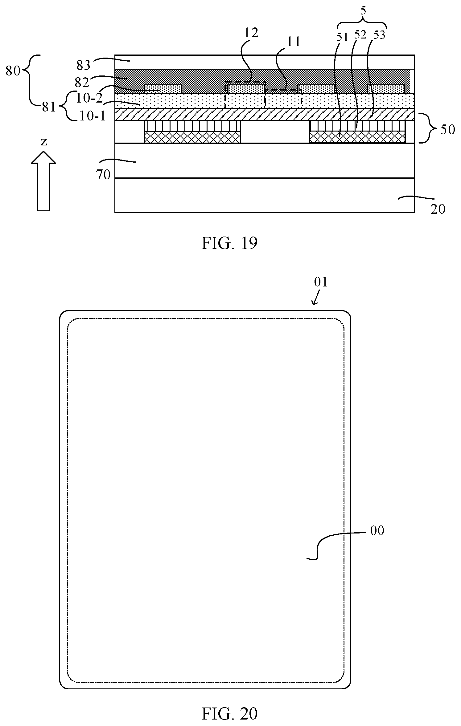 Patent US11832476 Figure 9 – Display panel and display device including multi-thickness sub-regions of a light transmitting layer