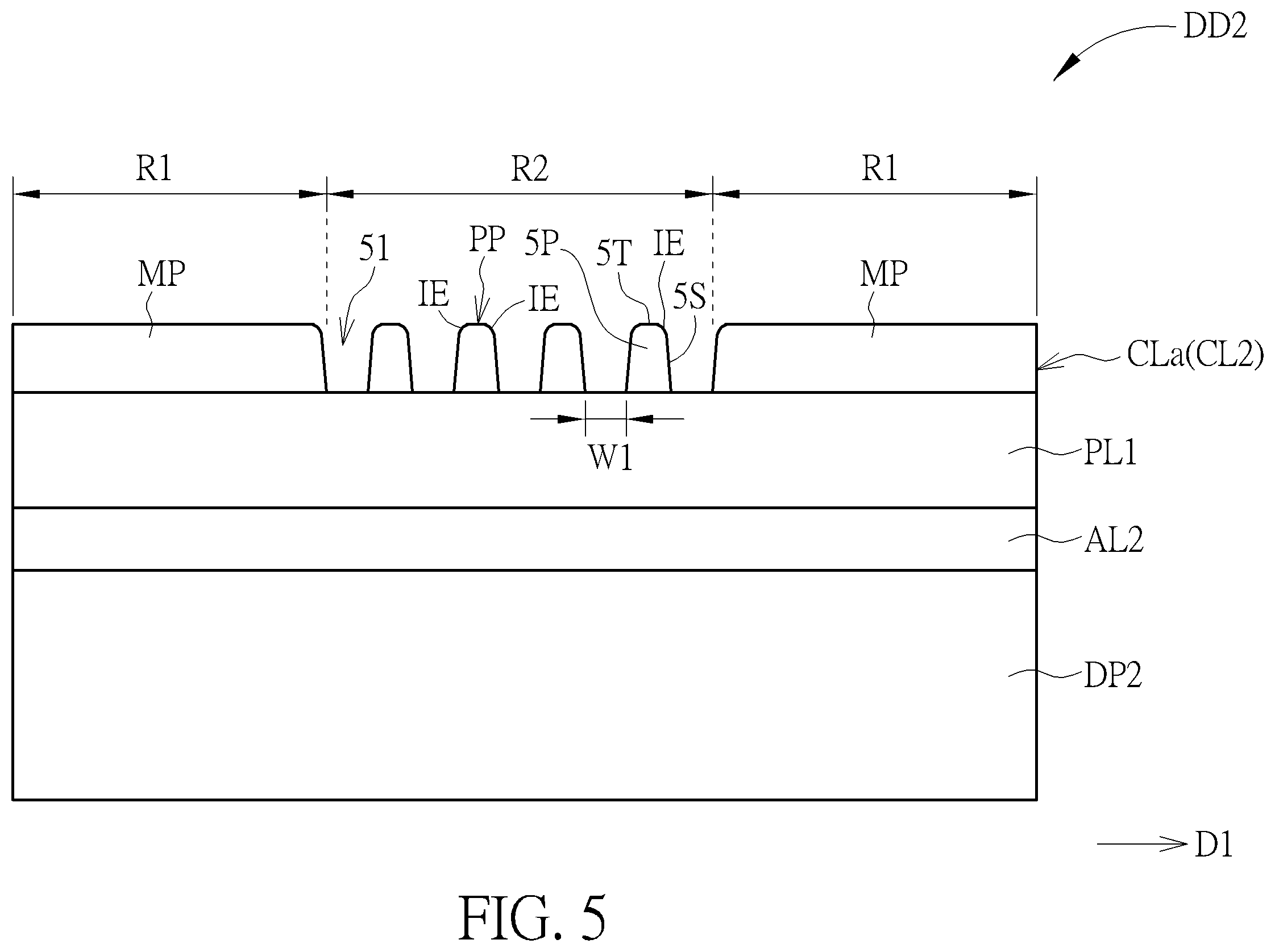 Patent US11832477 Figure 5 – Display device