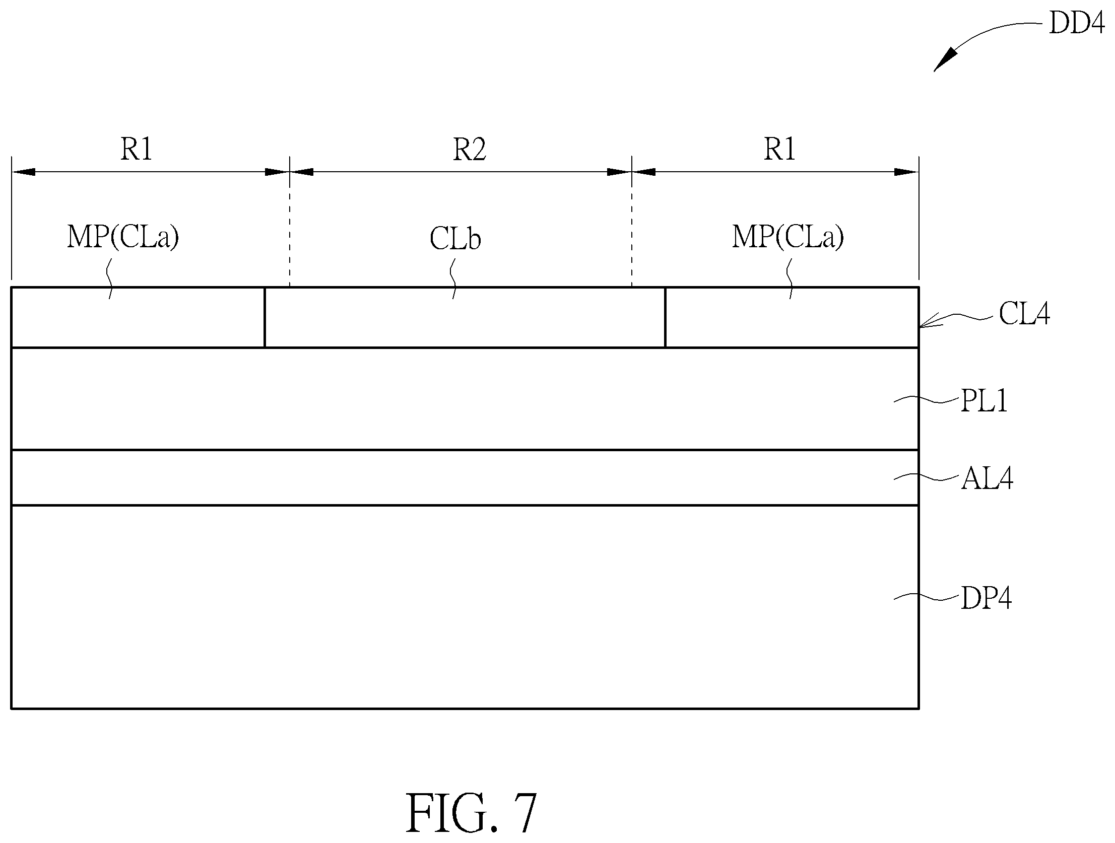 Patent US11832477 Figure 7 – Display device