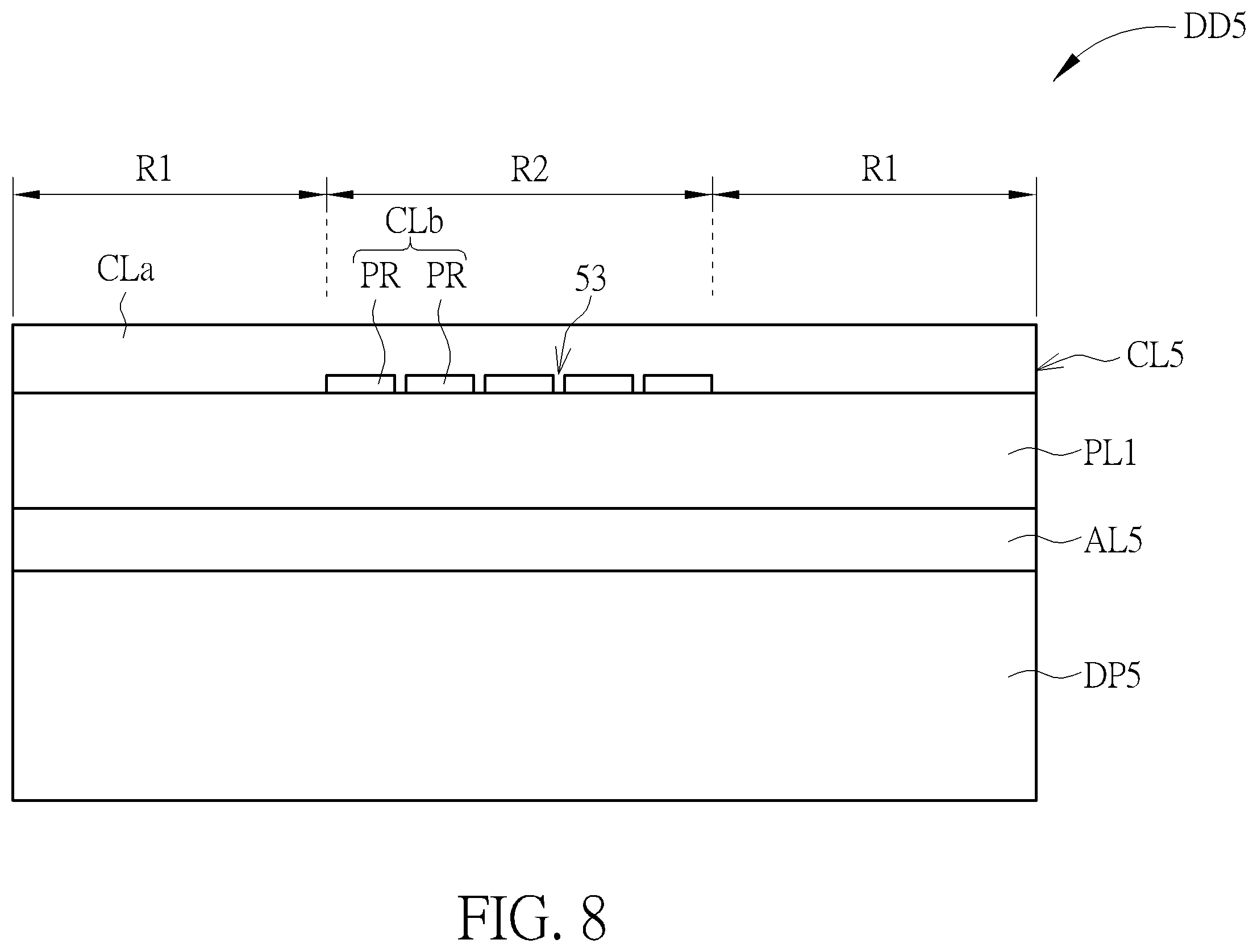 Patent US11832477 Figure 8 – Display device