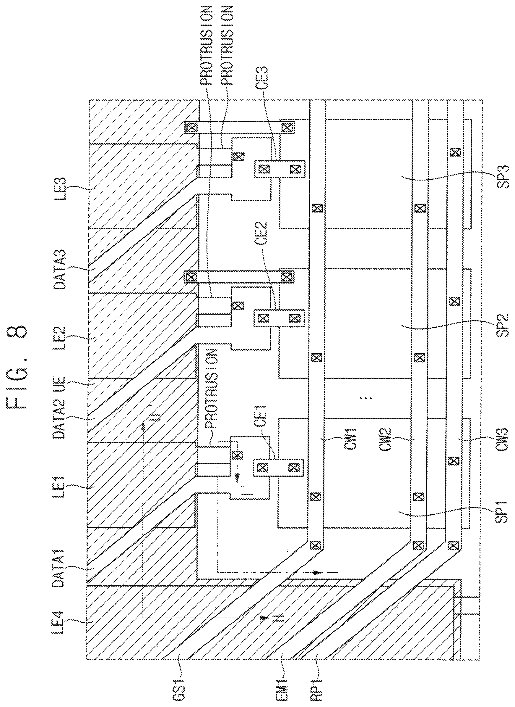 Patent US11832478 Figure 8 – Display device